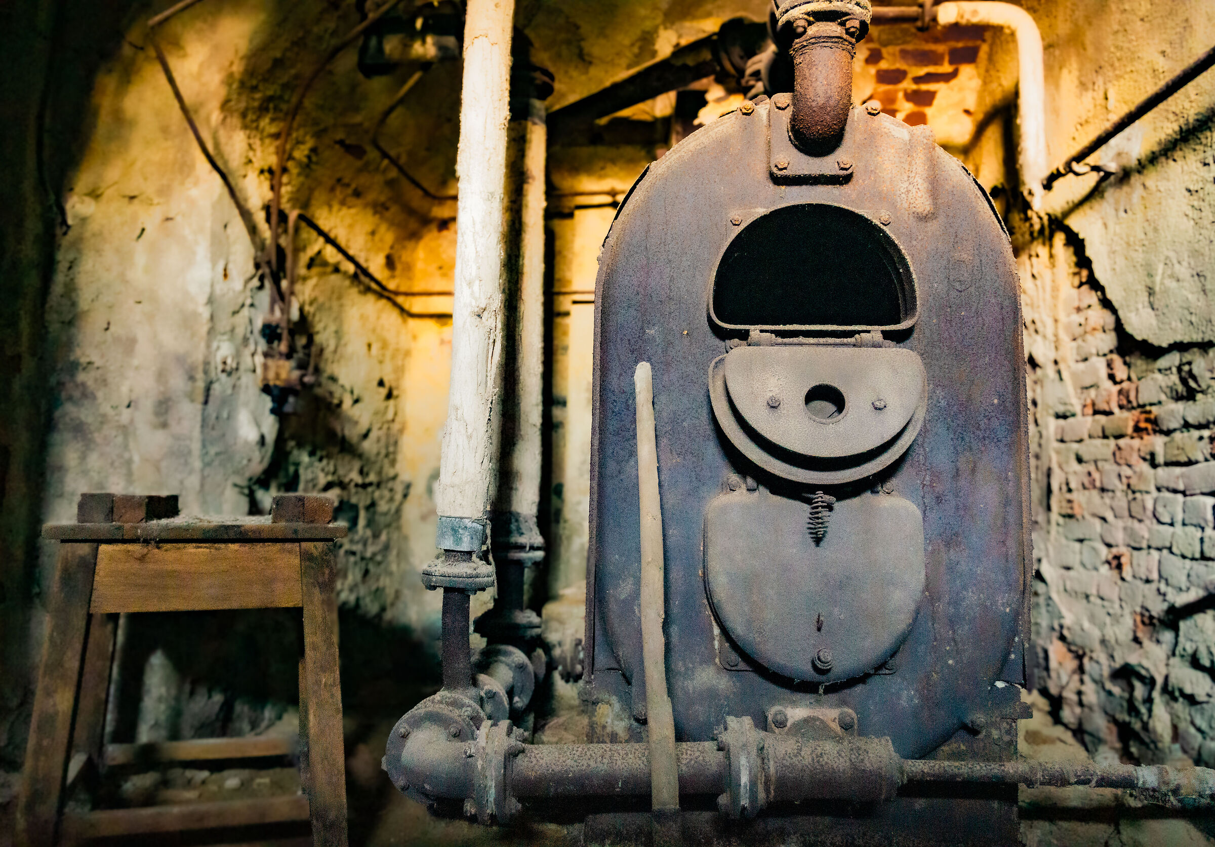 The "sunset" of an old boiler