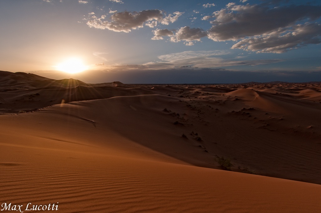 Erg Chebbi at sunset