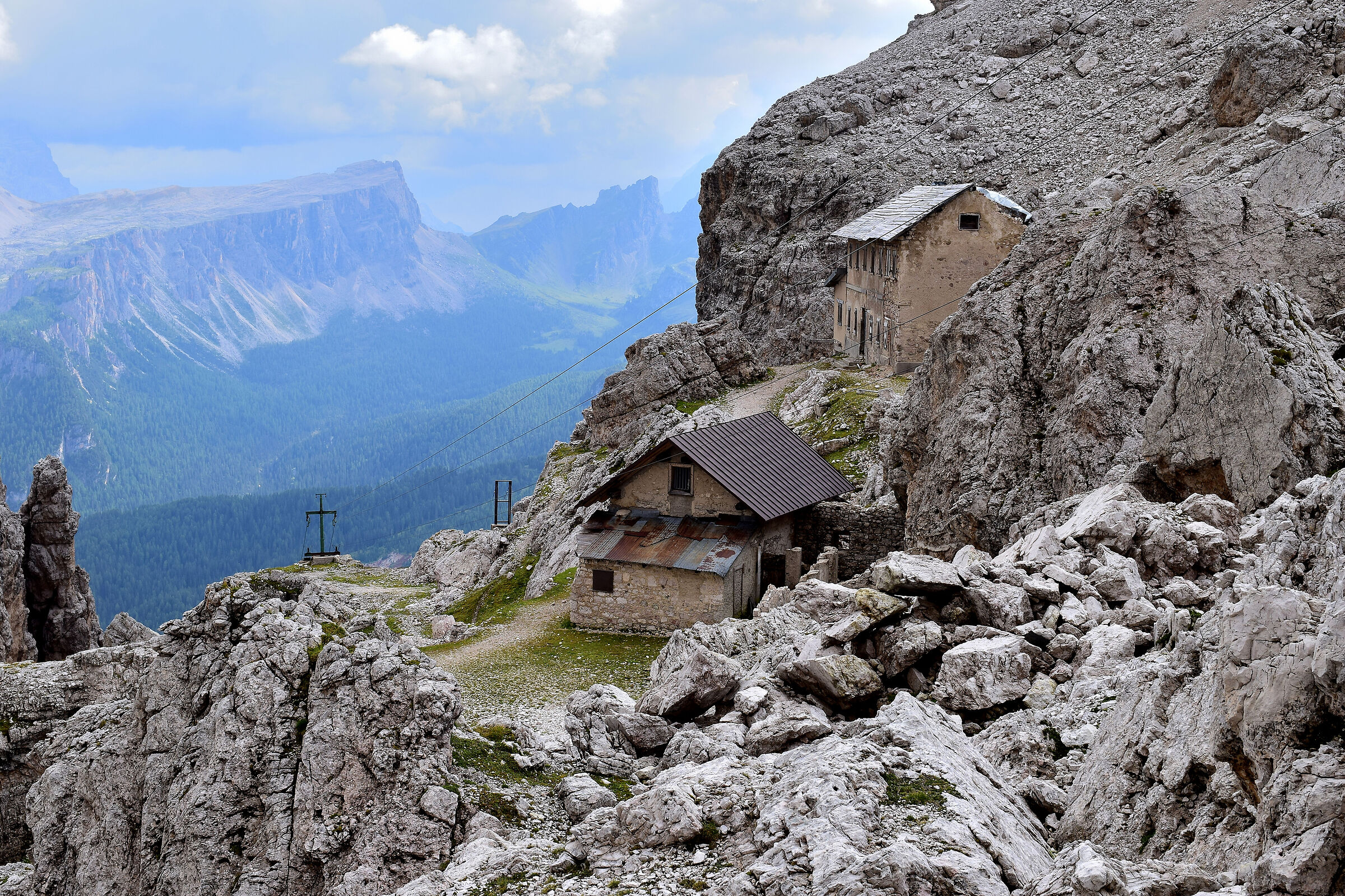 Sulla Tofana di Mezzo nella via per il Rifugio Giussani