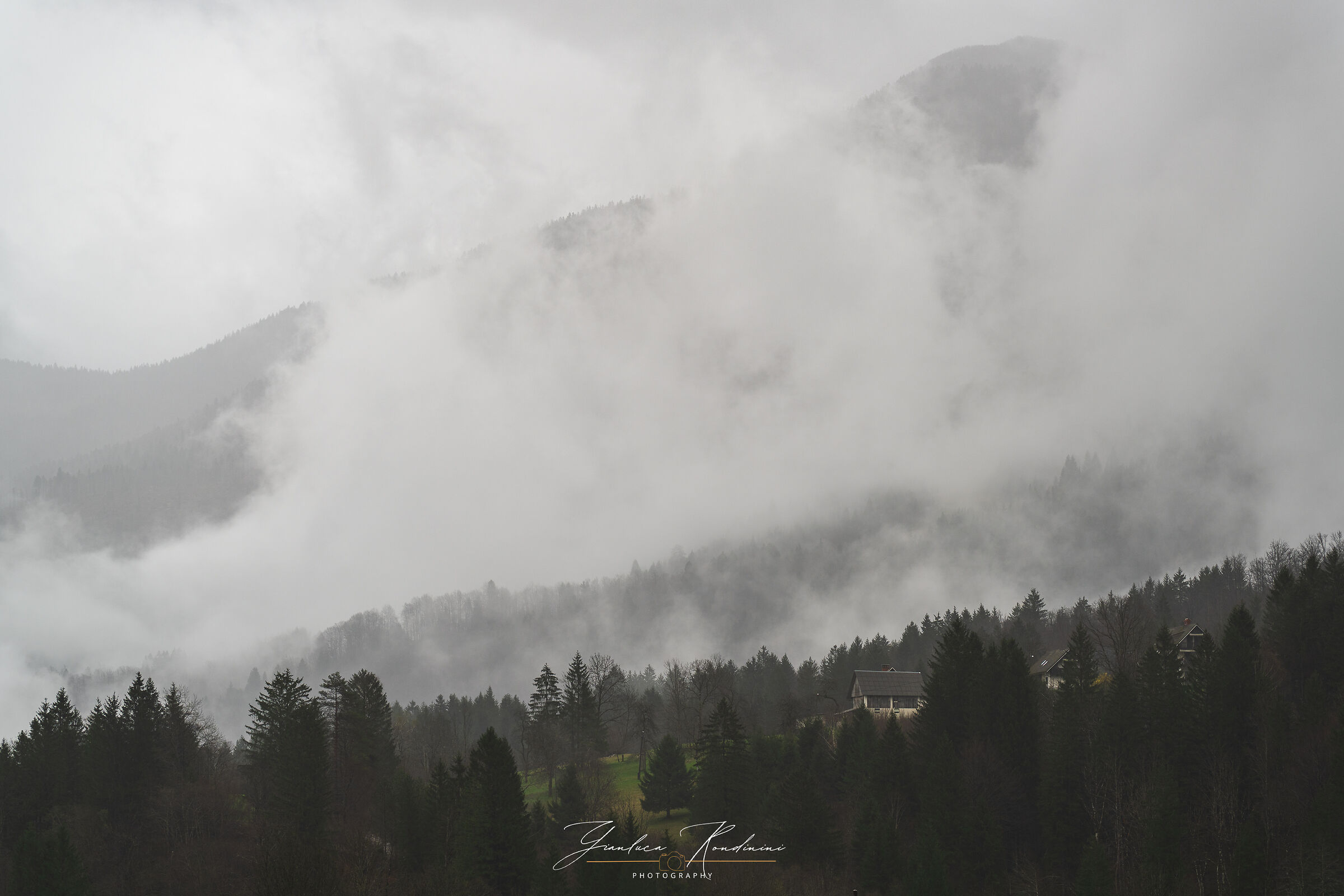 Montagne nei dintorni di Bohinj, Slovenia