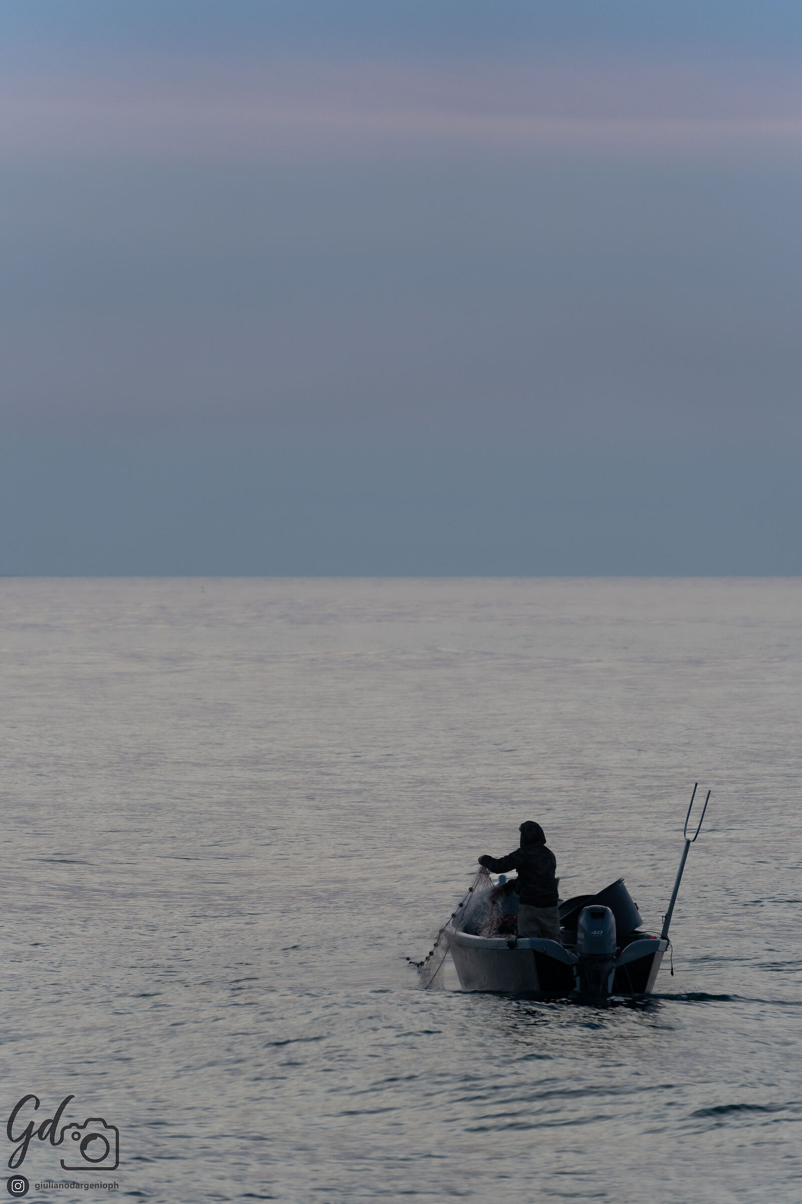 Pesca al tramonto