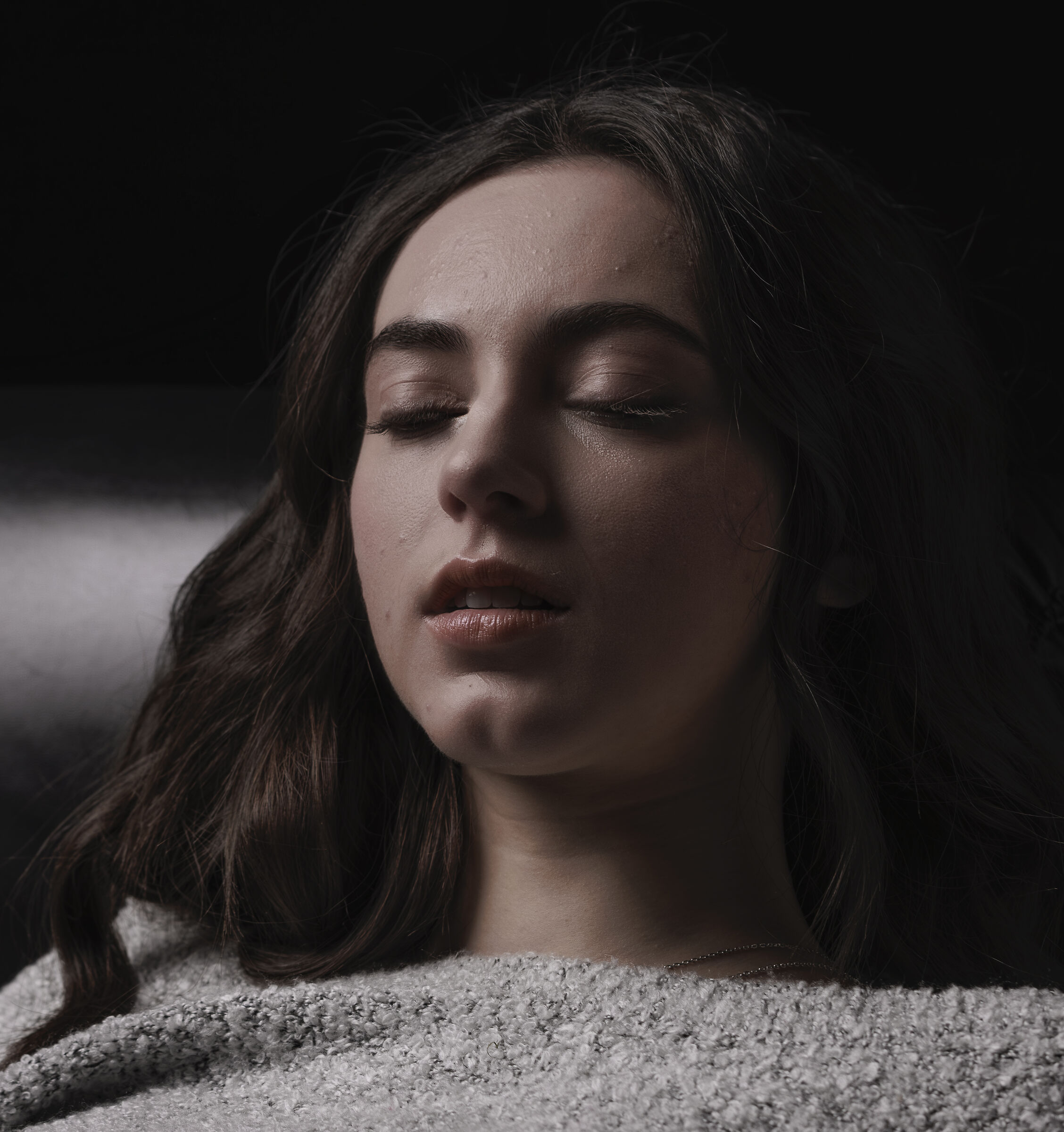 Caught in her sleep