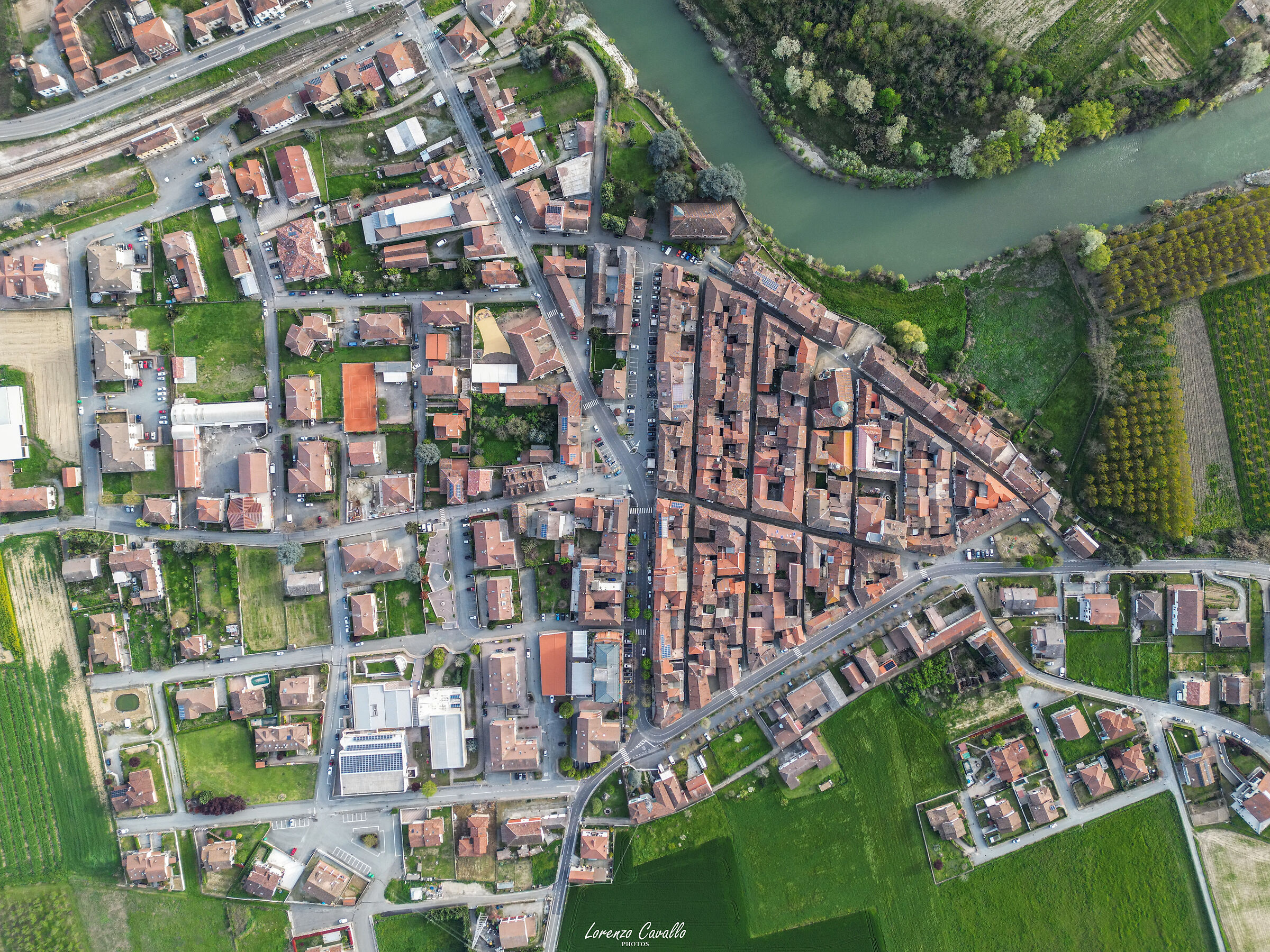 Bistagno from above