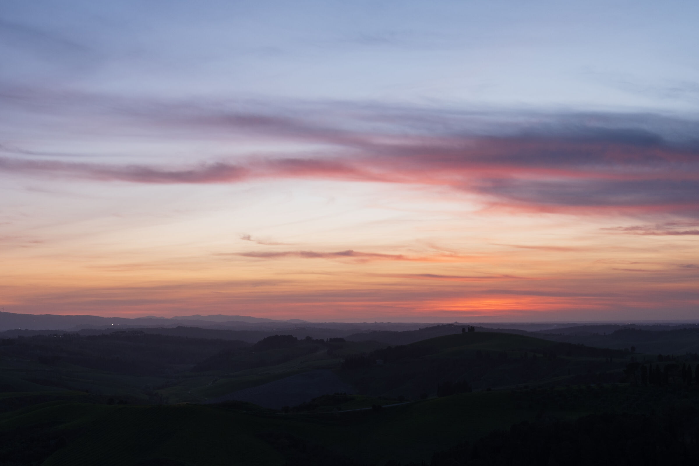 Tramonto a Castelfalfi