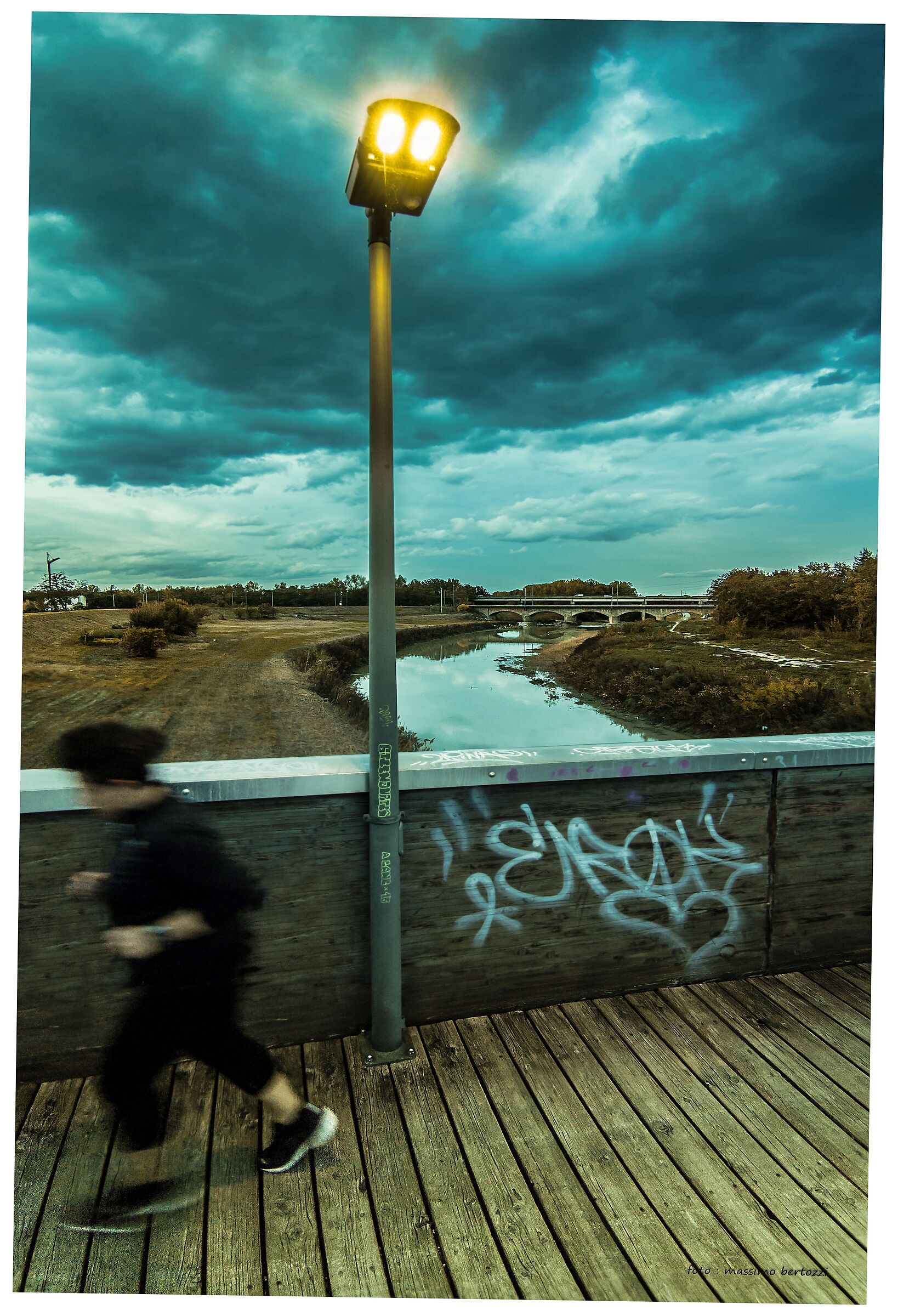 Cesena, wooden bridge