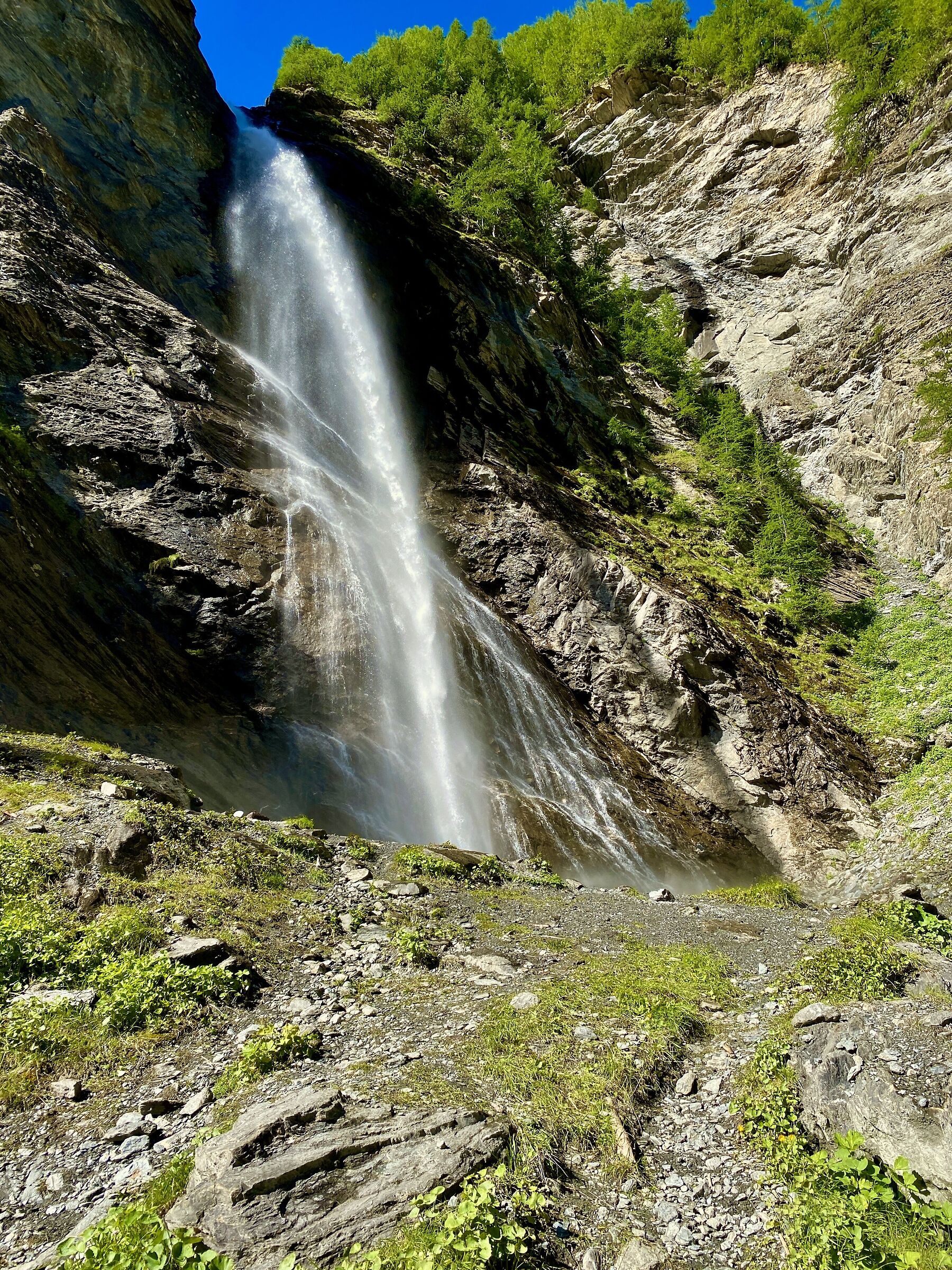 Val Argentera Waterfall