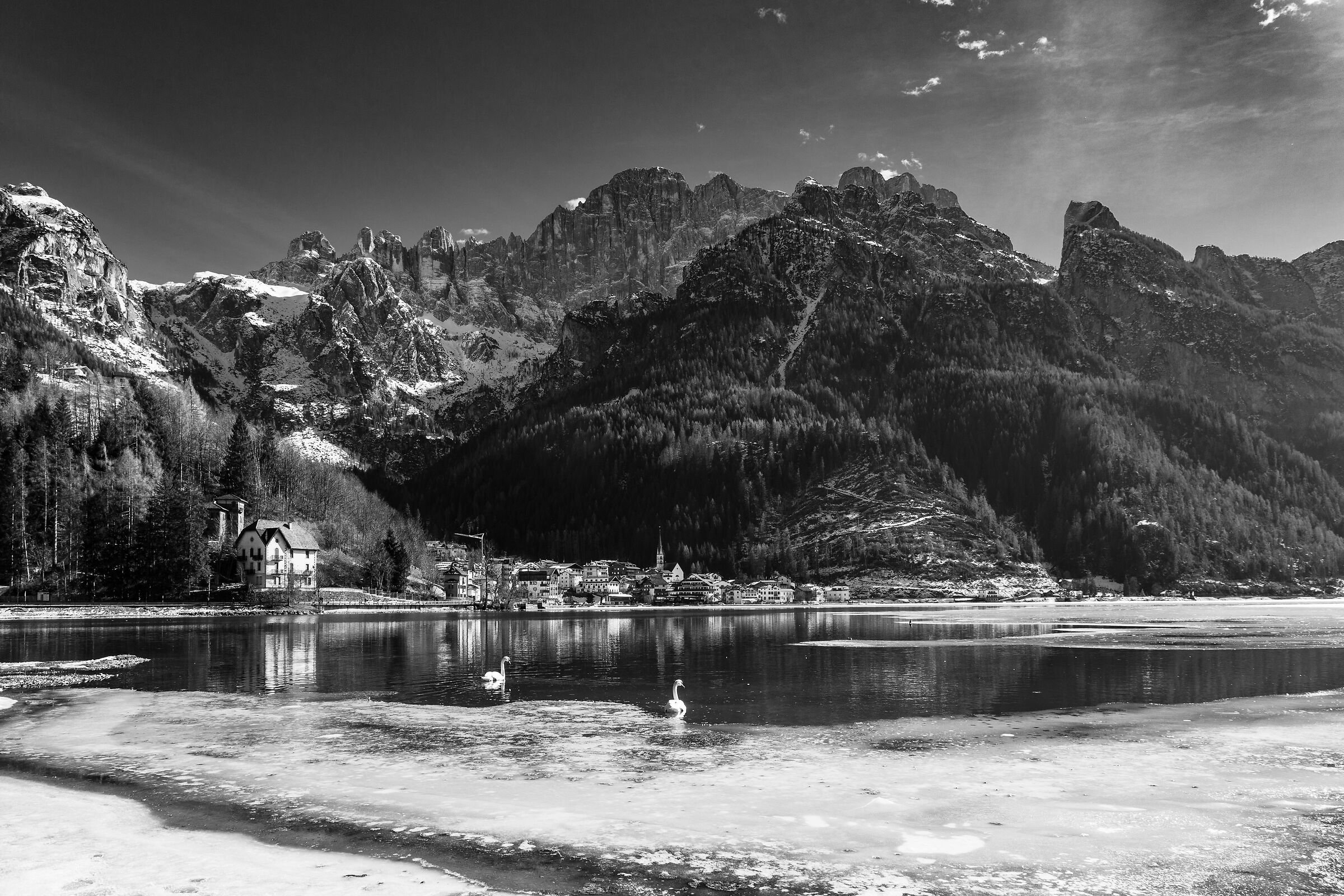 A wonderful day, Alleghe and the Civetta.