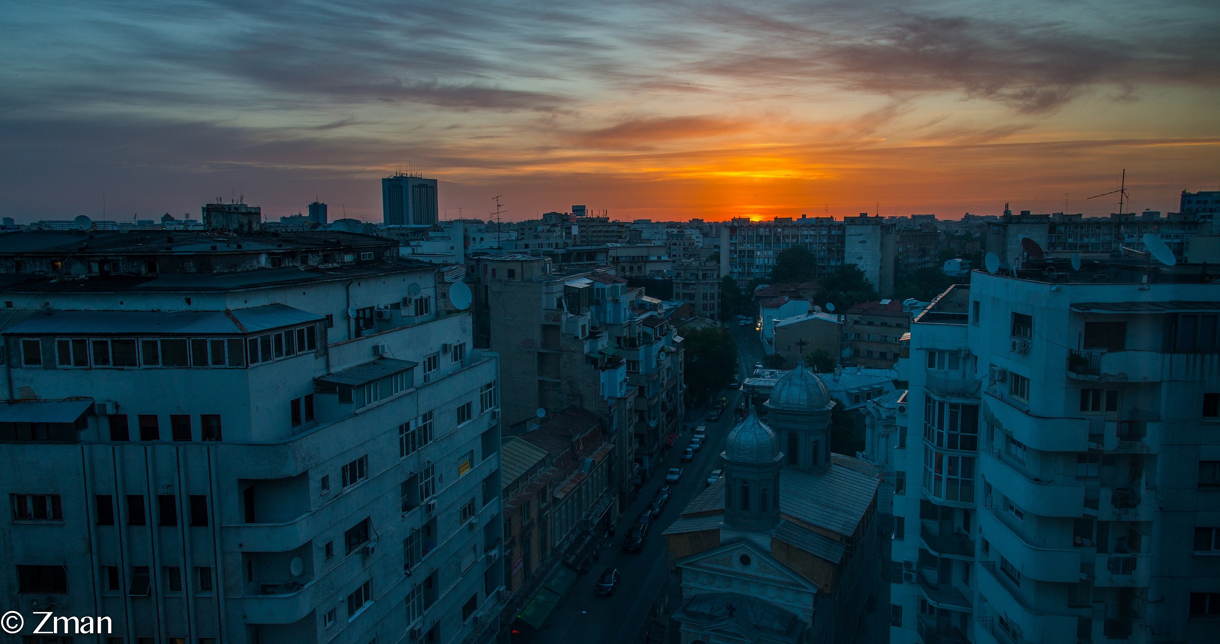 Sunrise Over Bucharest