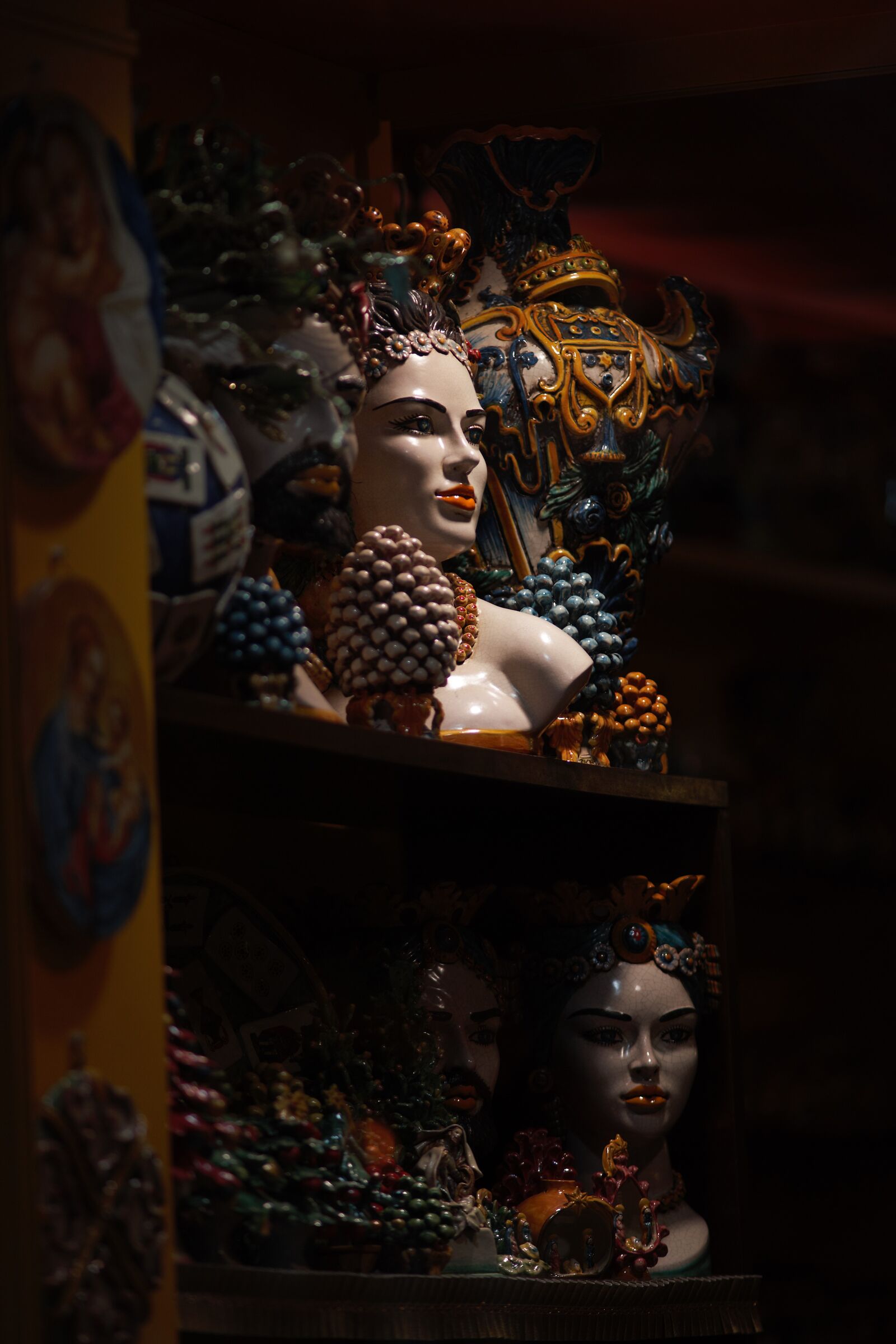 Heads of Burgio in Taormina