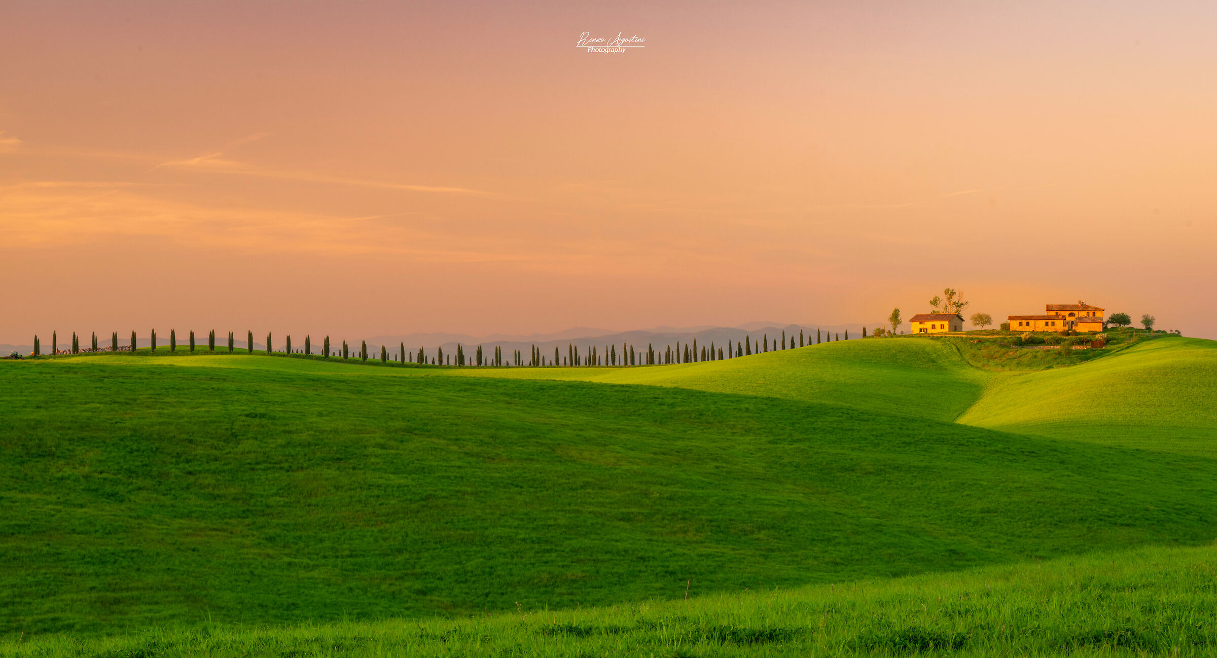 Sunset in Val D'Arbia