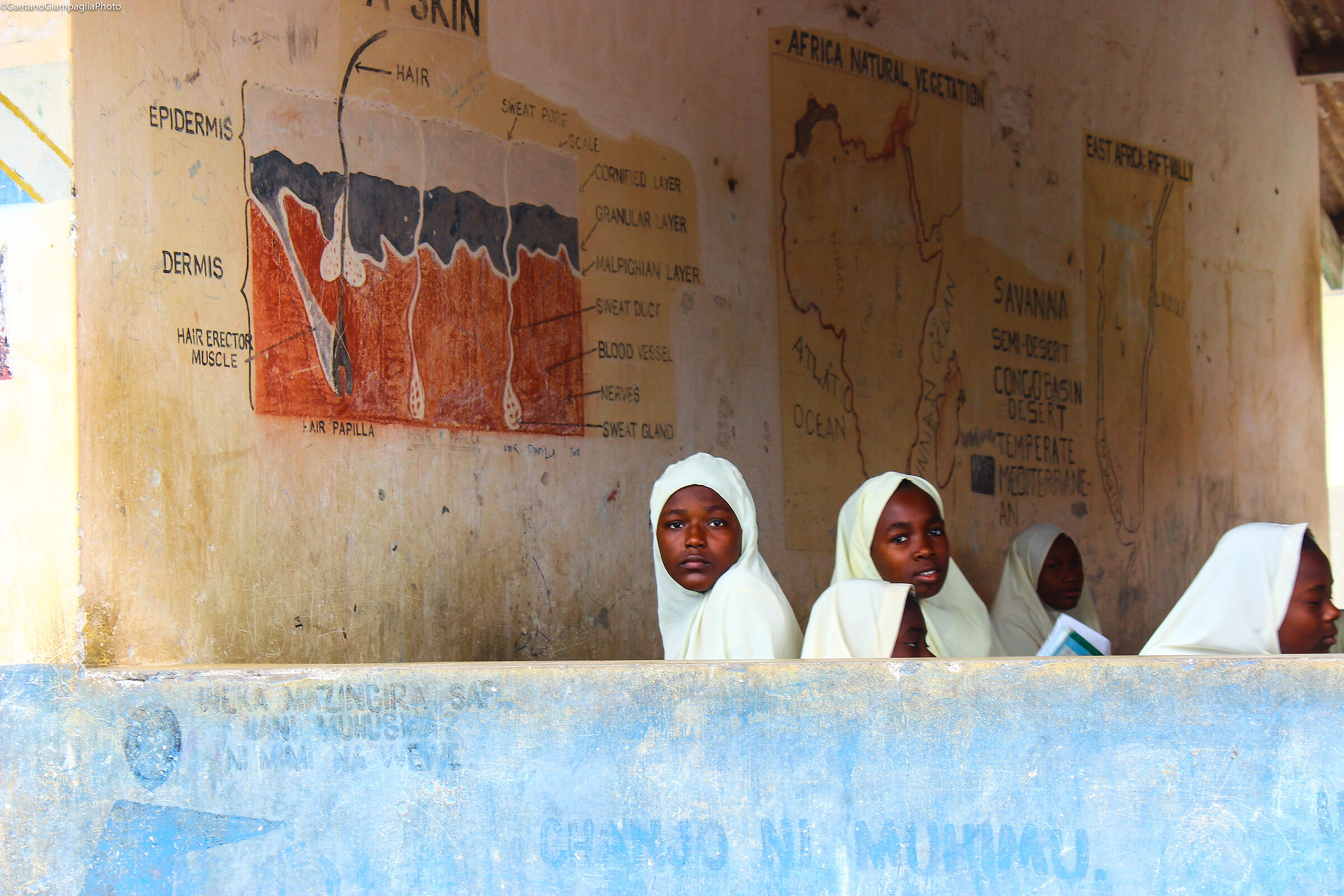 At school in Zanzibar