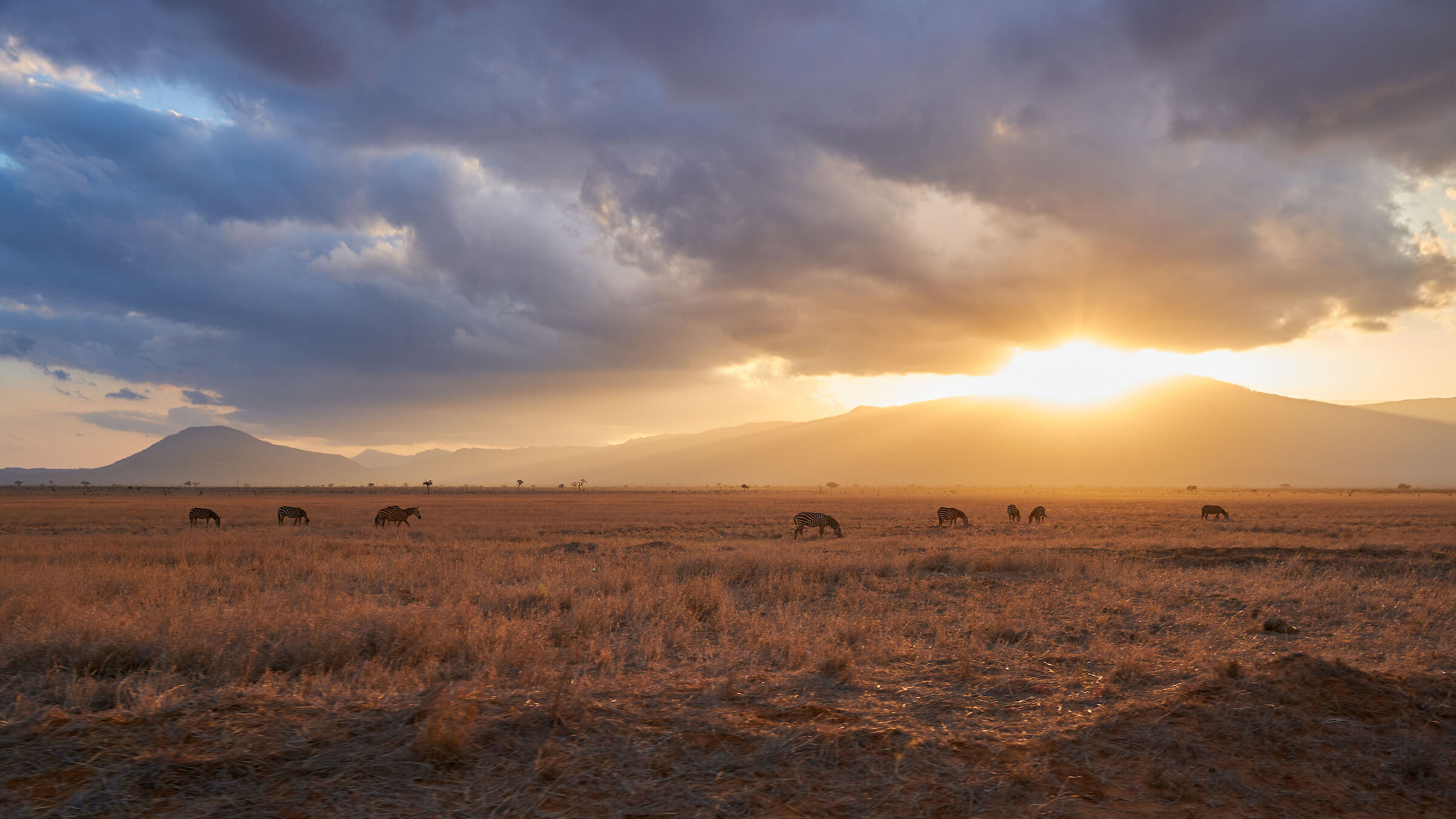 Tramonto allo Tsavo