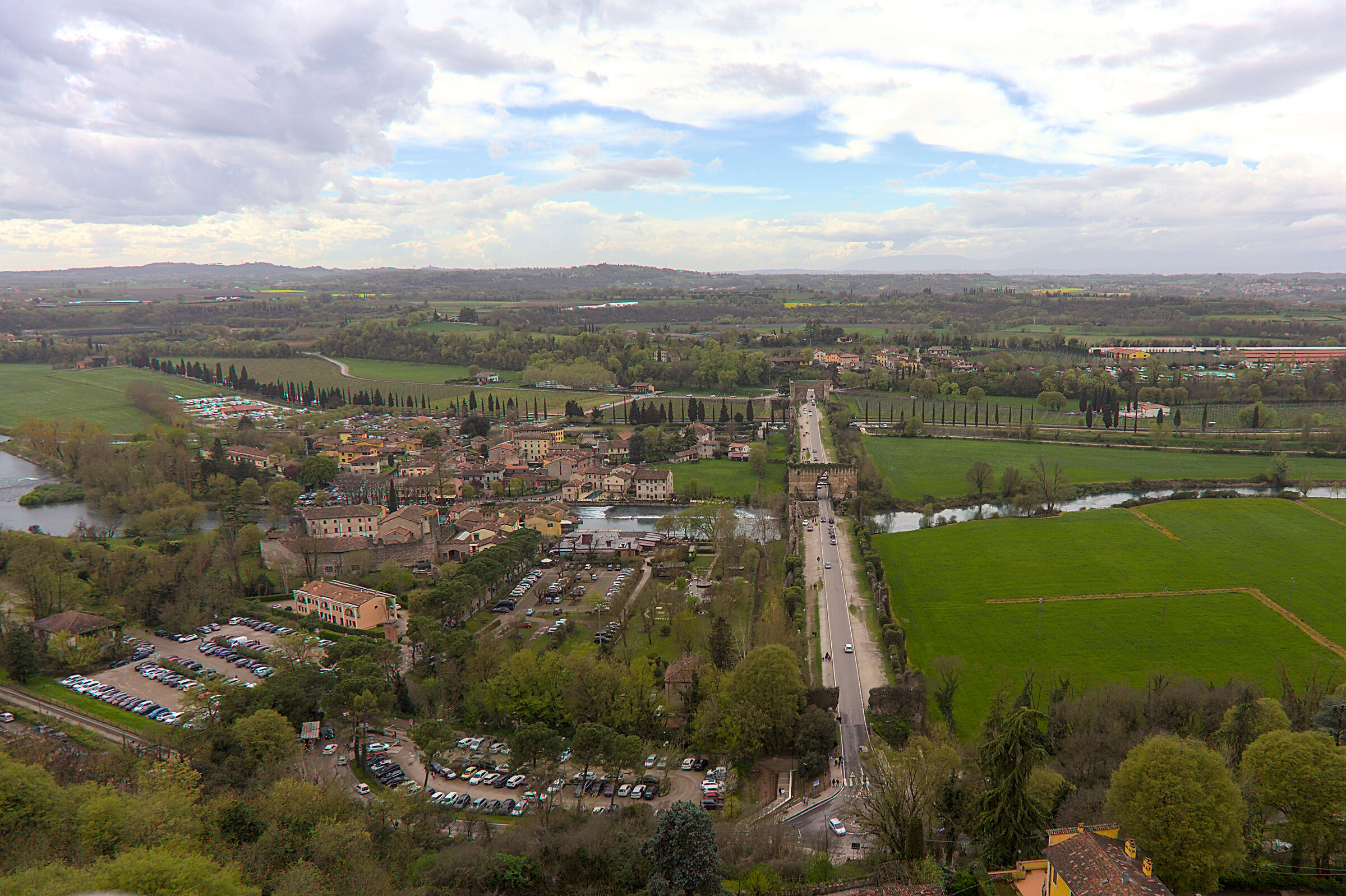 Valeggio sul Mincio from the castle