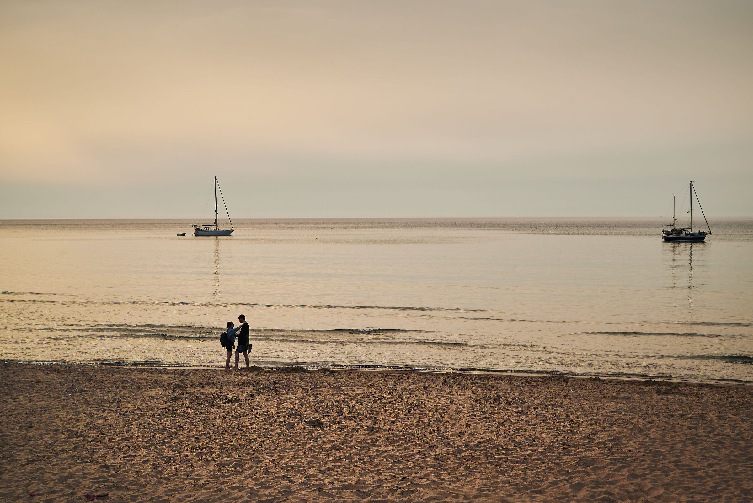 Romanticismo al calar del sole