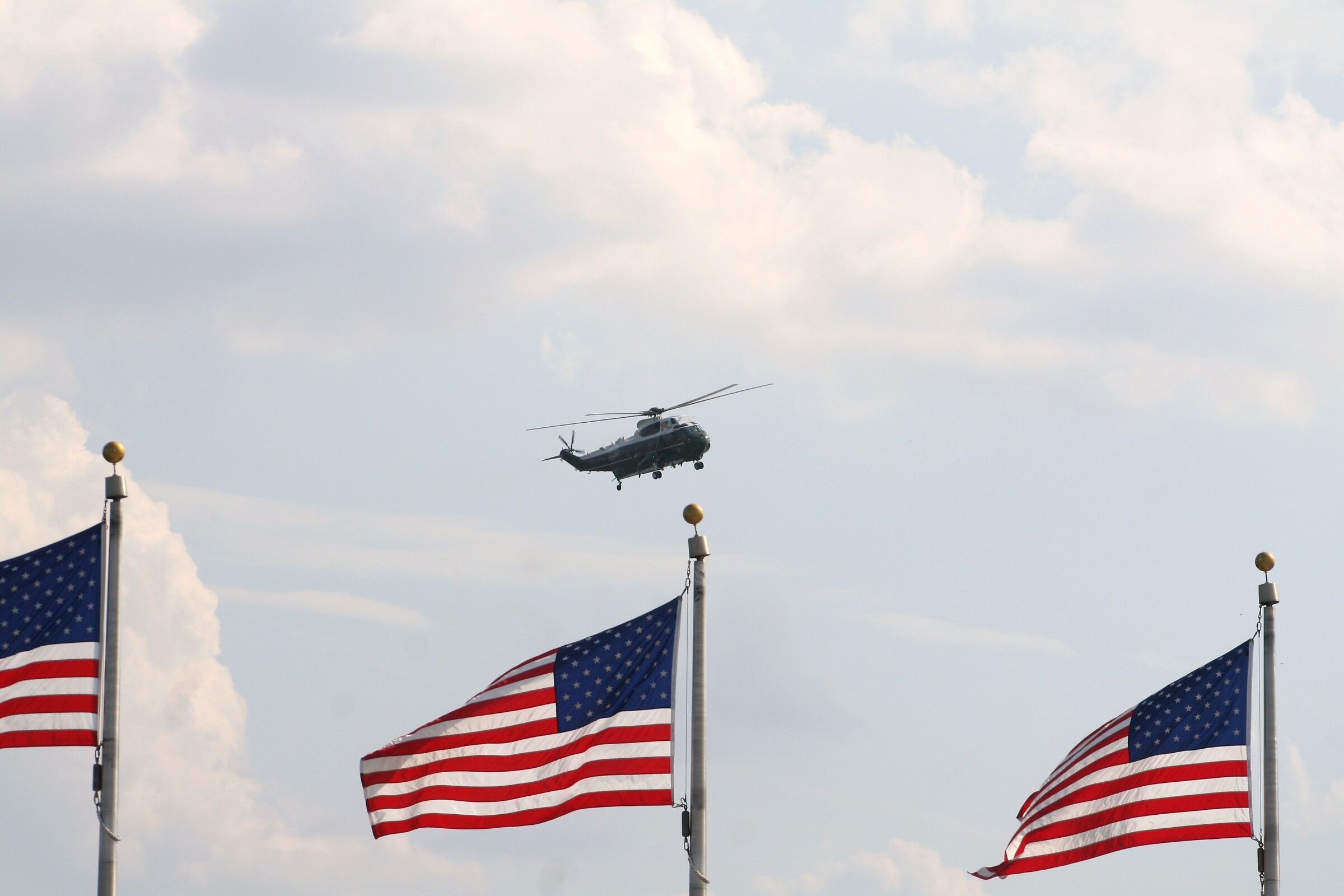 arrival of the President...