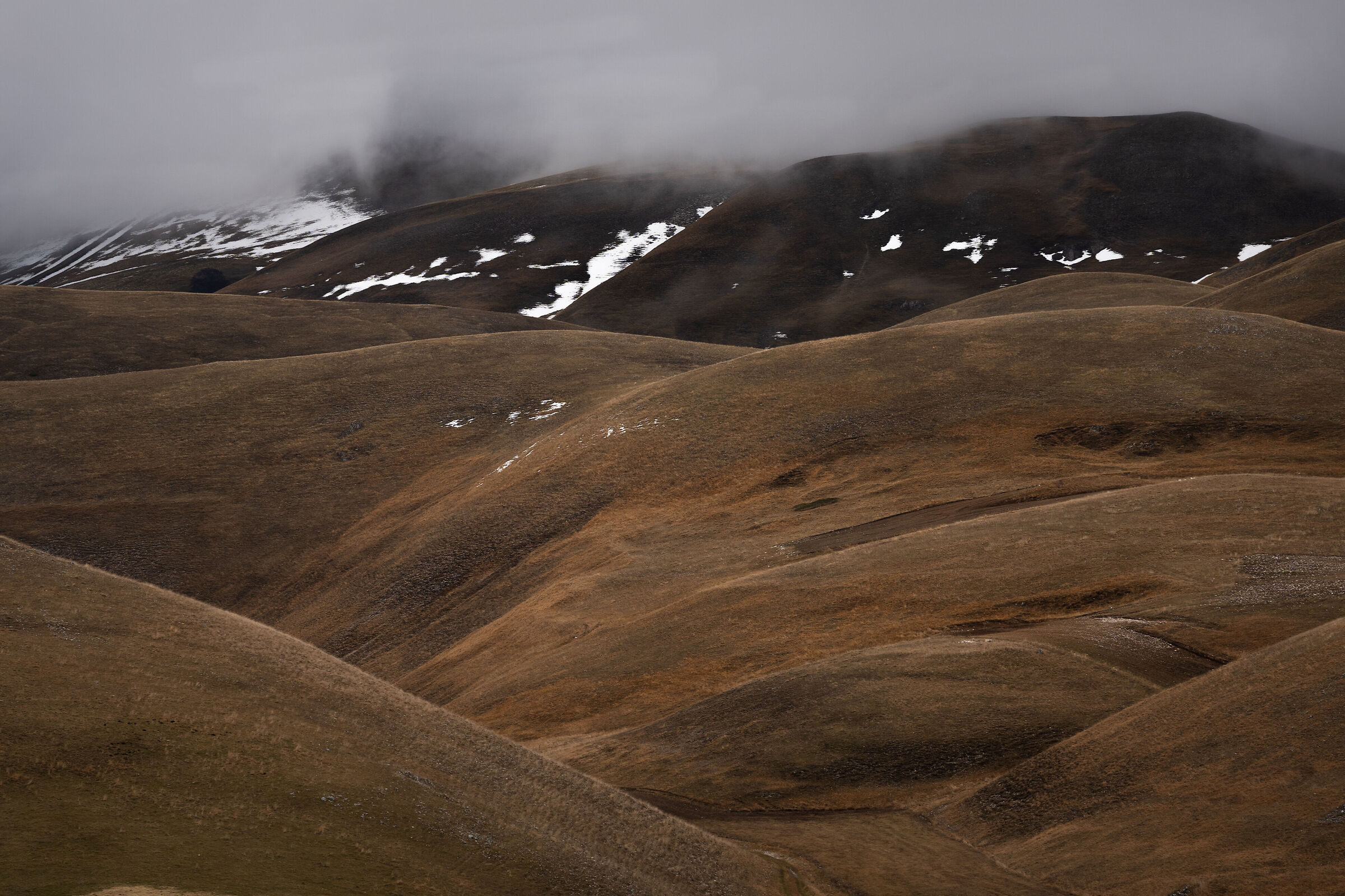 Castelluccio di Norcia in the fog