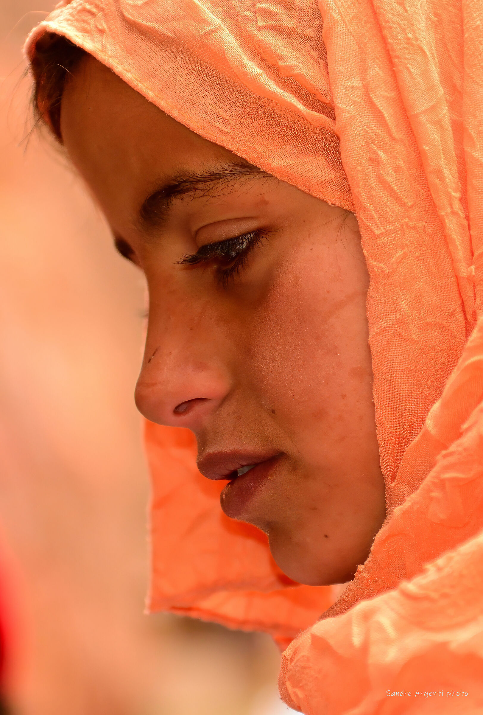 Lo sguardo di una bambina. Giordania.