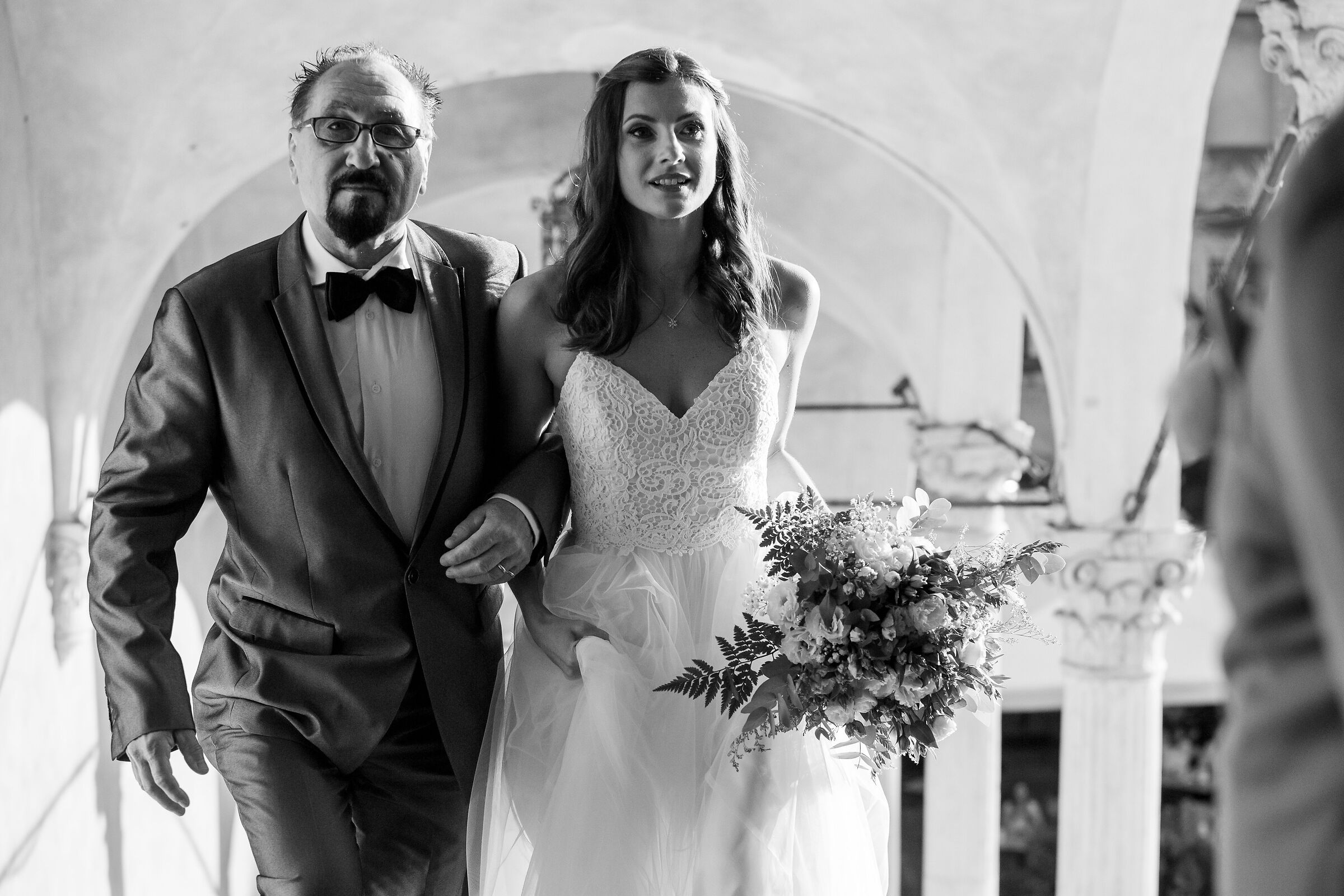 Arrival with the father