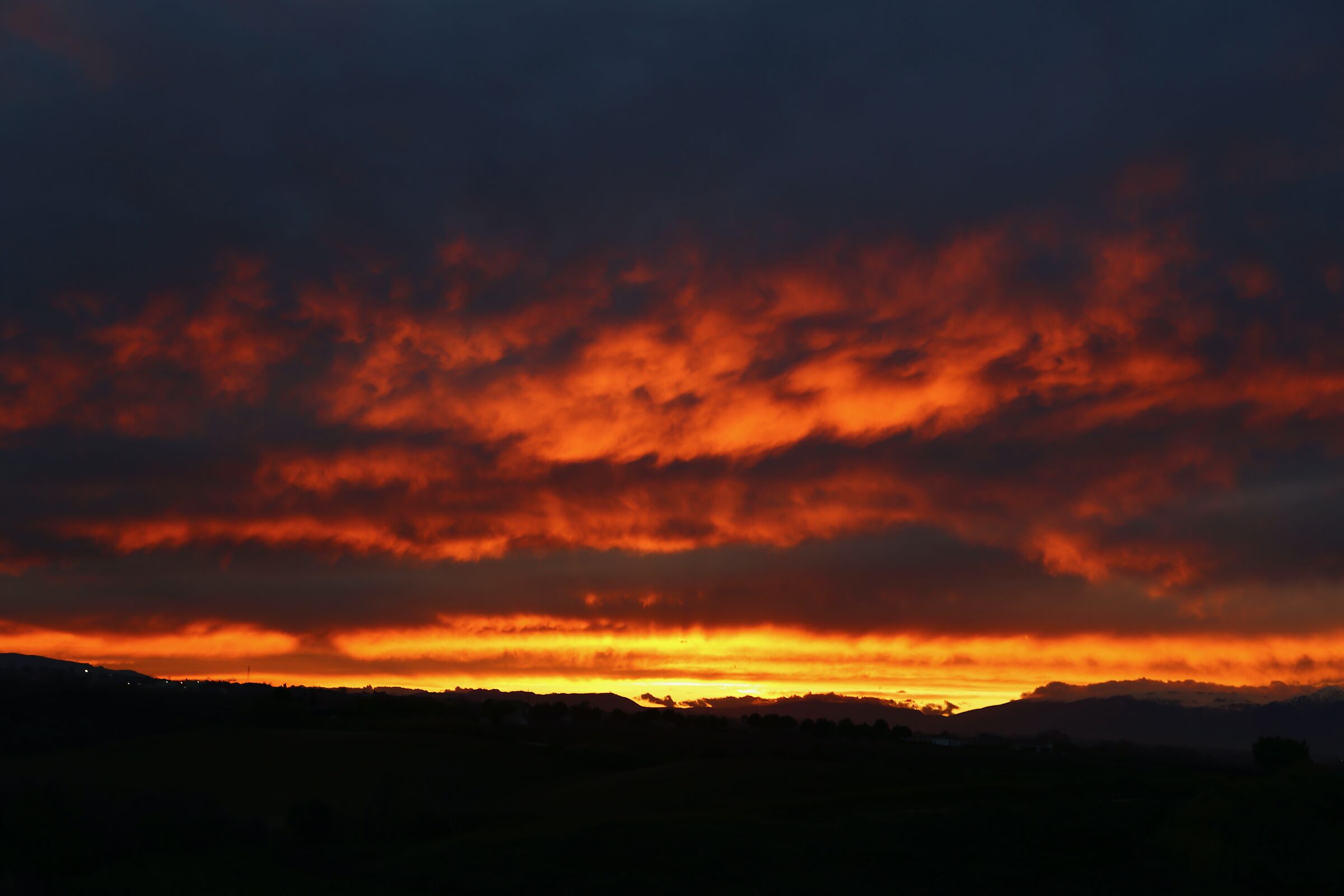 Sunset on the Maiella.