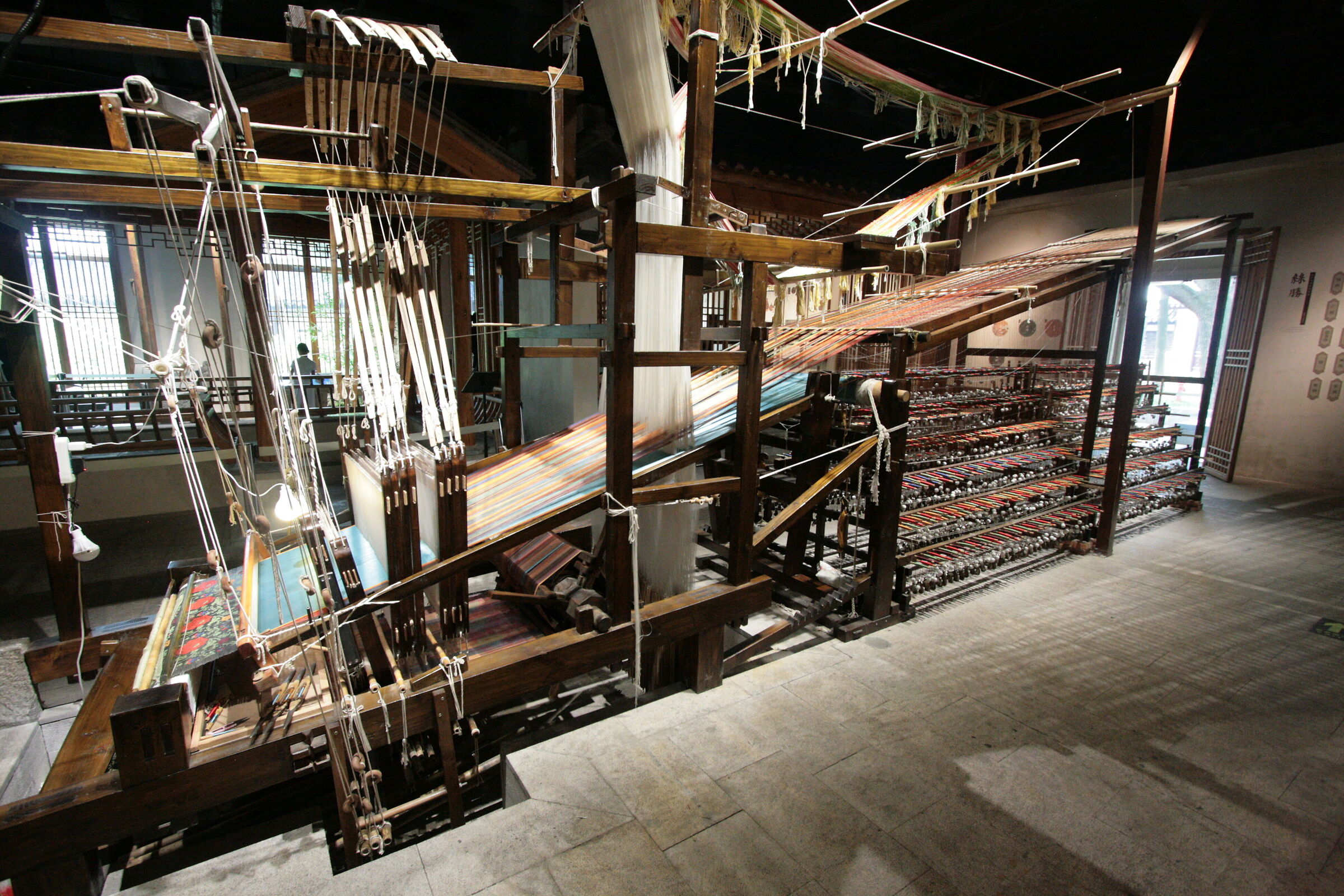 Suzhou, Museo della Seta, vecchio telaio