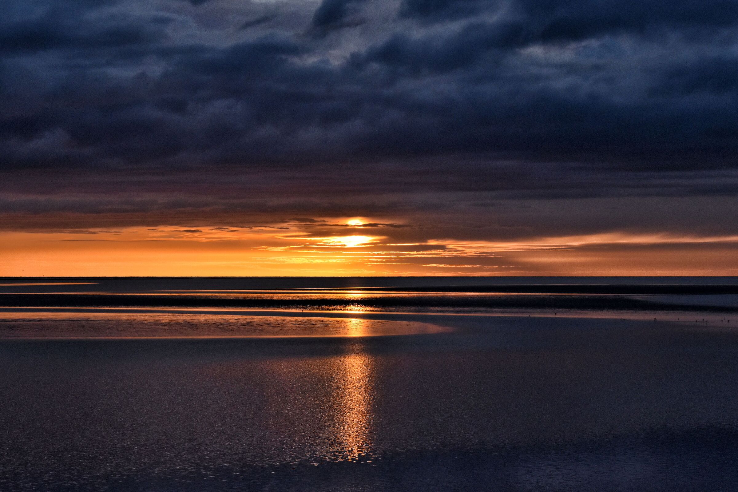 Tramonto visto da Mont Saint Michel