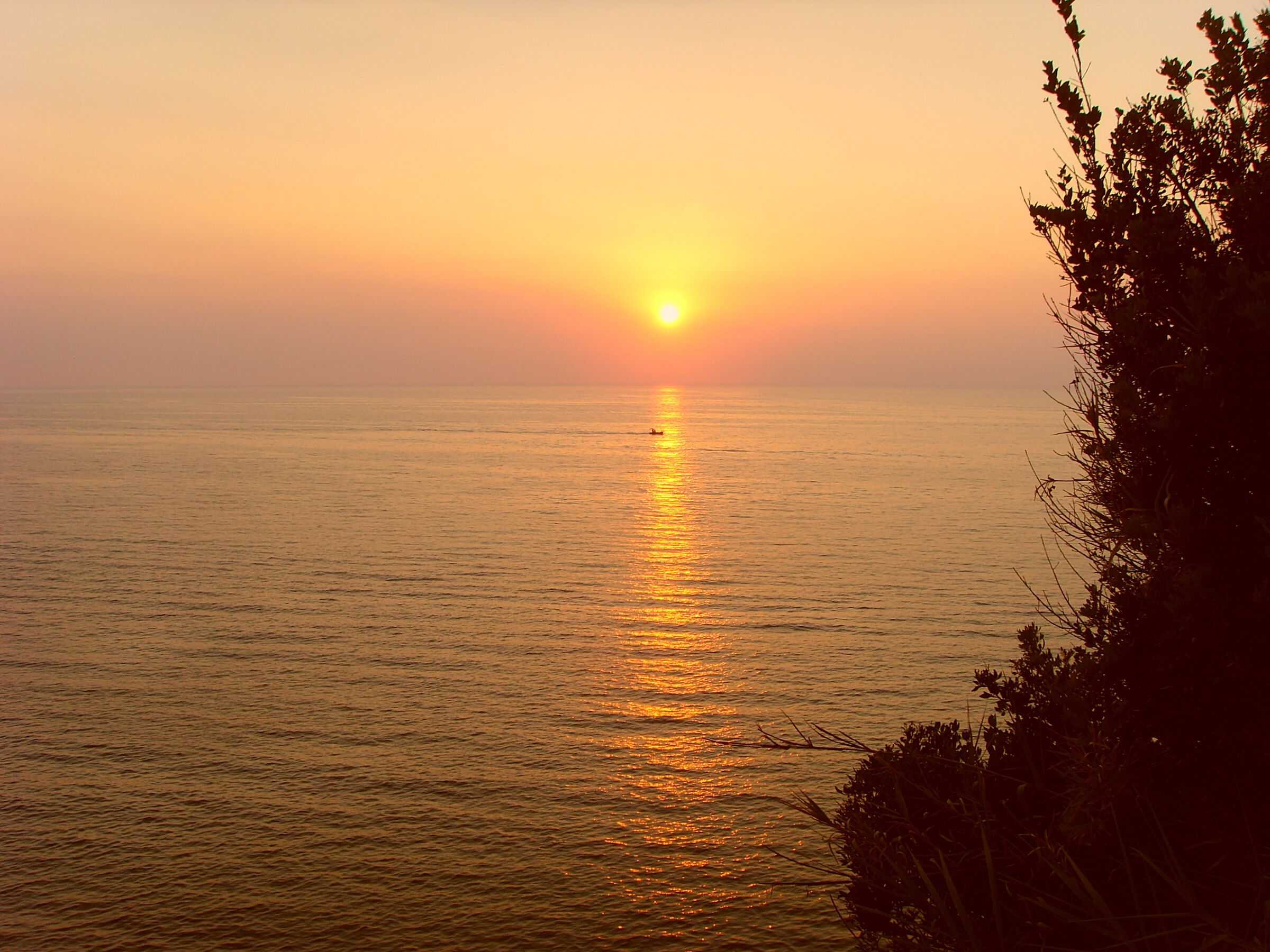 tramonto dallo scoglio di S. Francesco