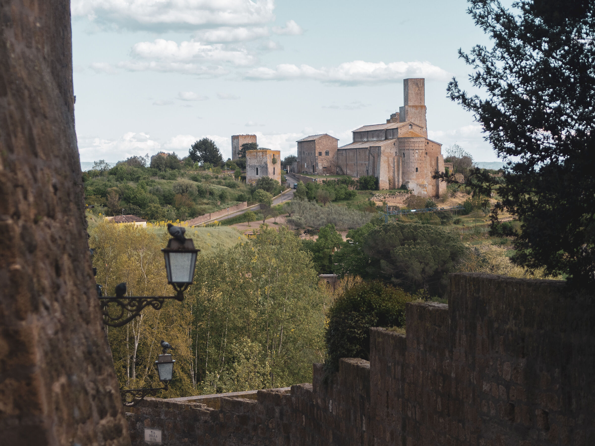 Walking through Tuscania