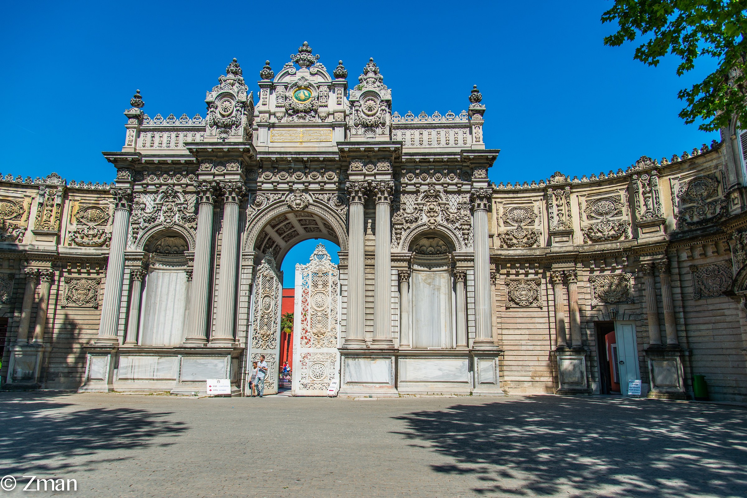 The Treasury Gate In Dolmabache Palace