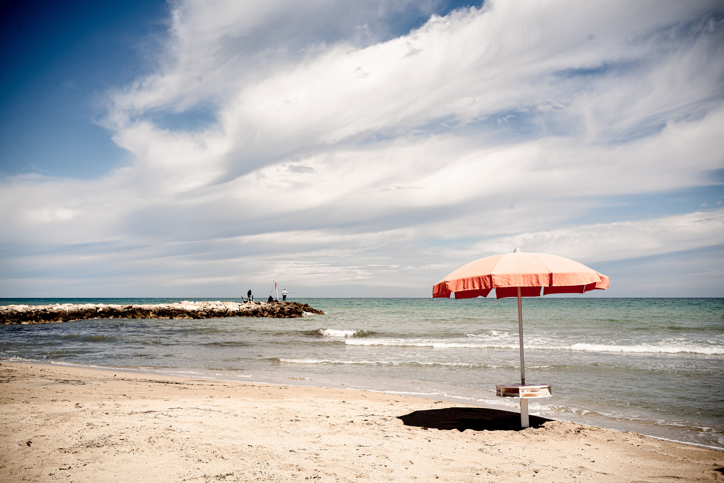 Beach before summer