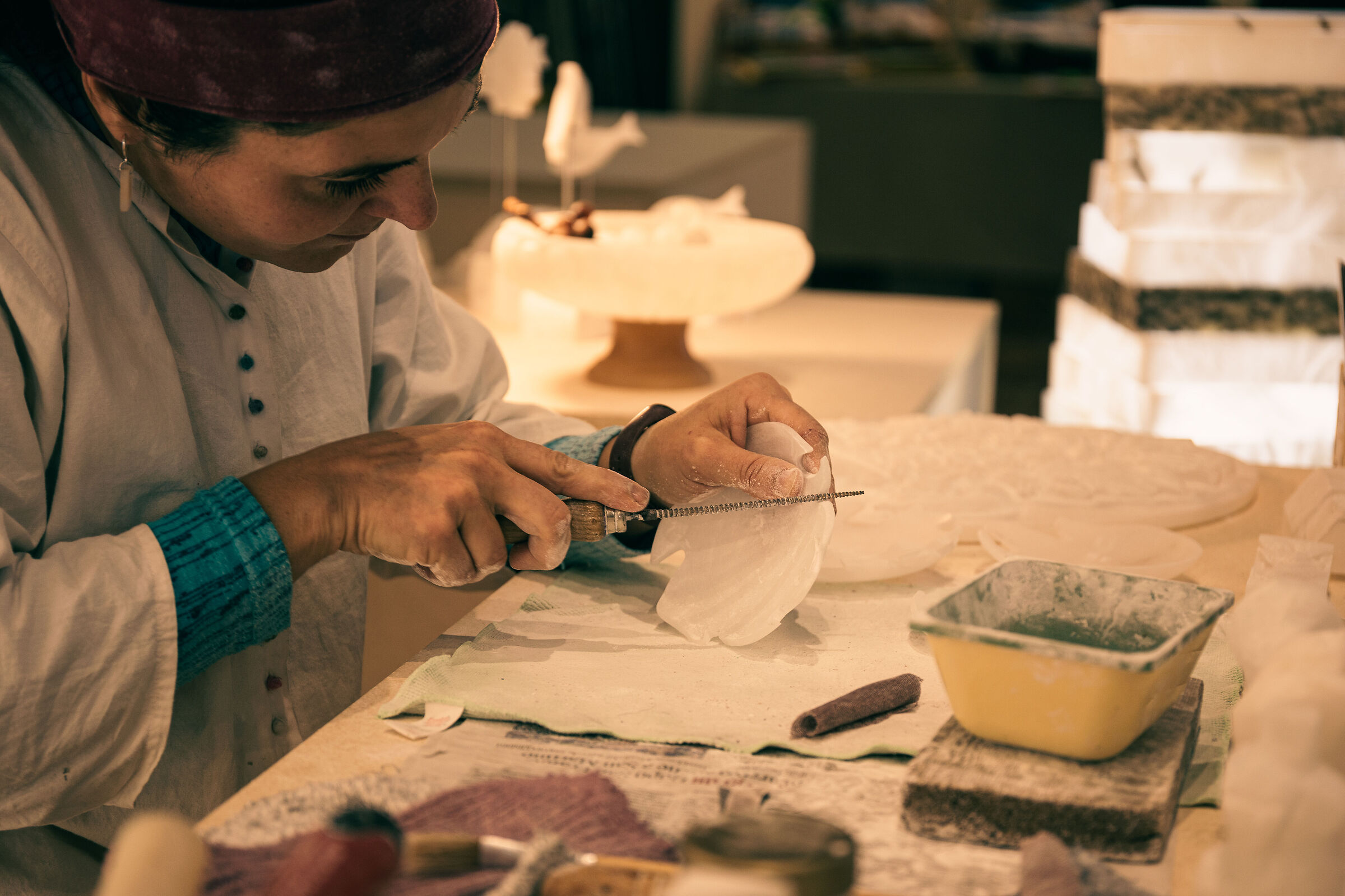 La lavorazione dell'alabrastro