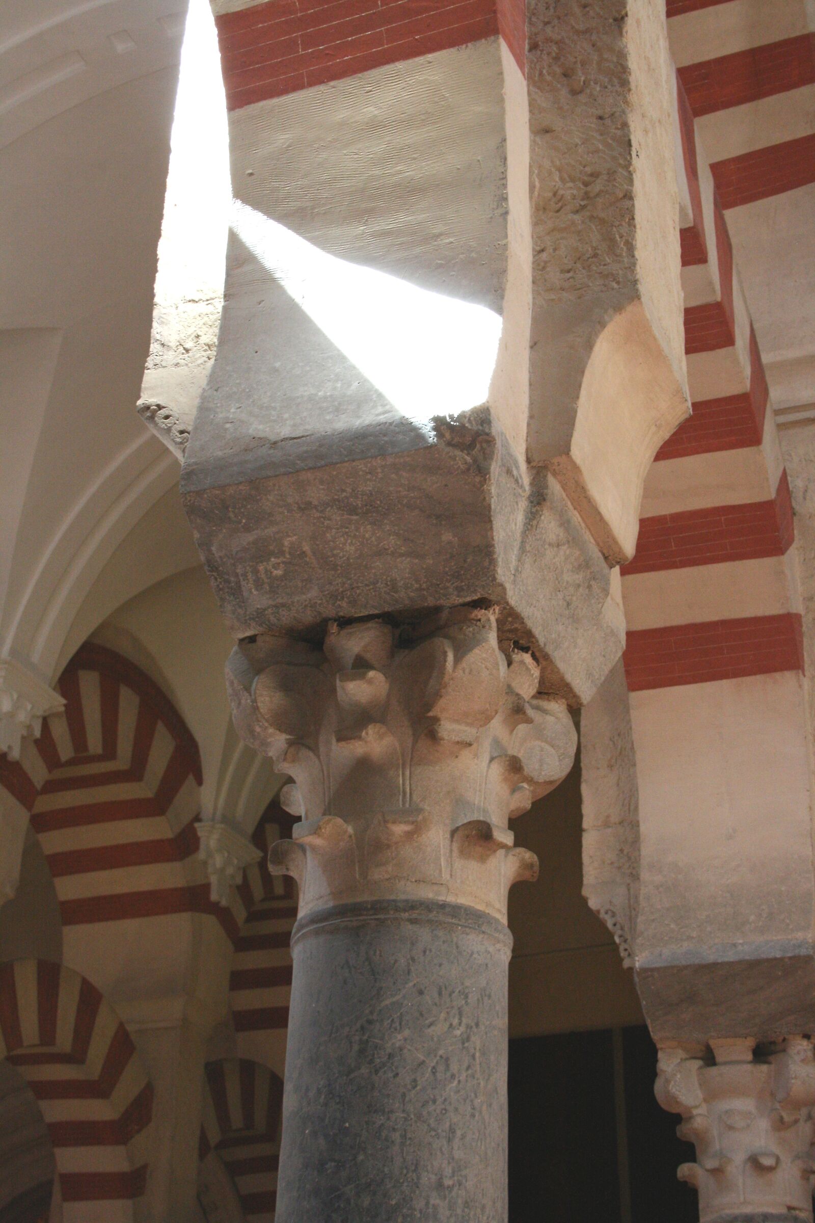 Plays of light at the Mezquita, Cordoba