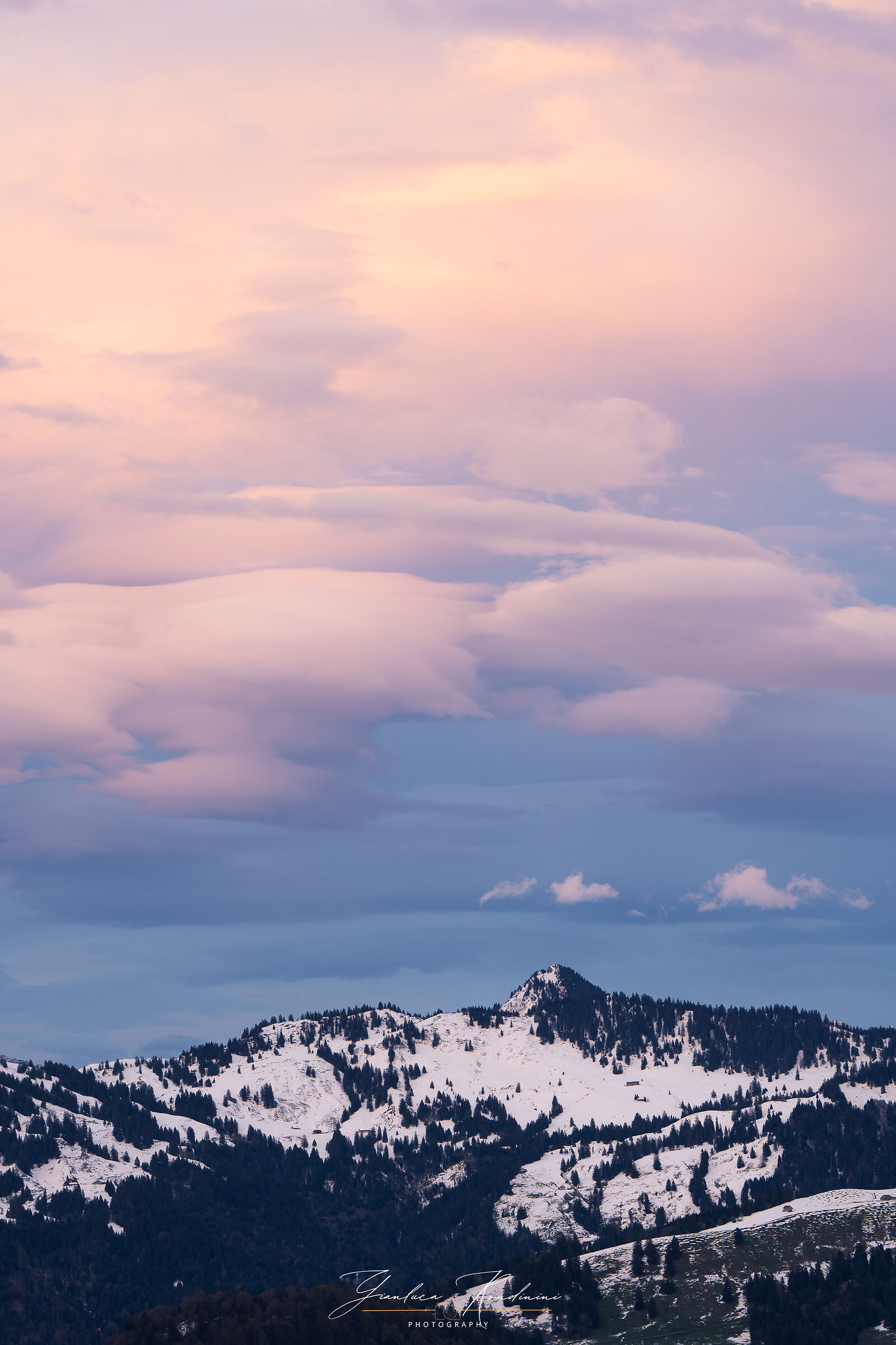 Alpi Svizzere al tramonto