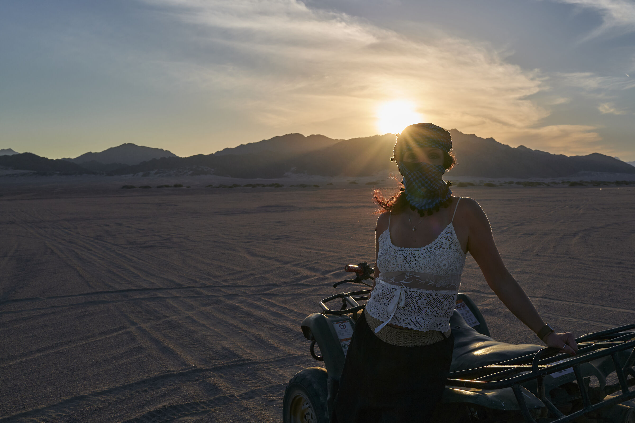 Sunset in the desert