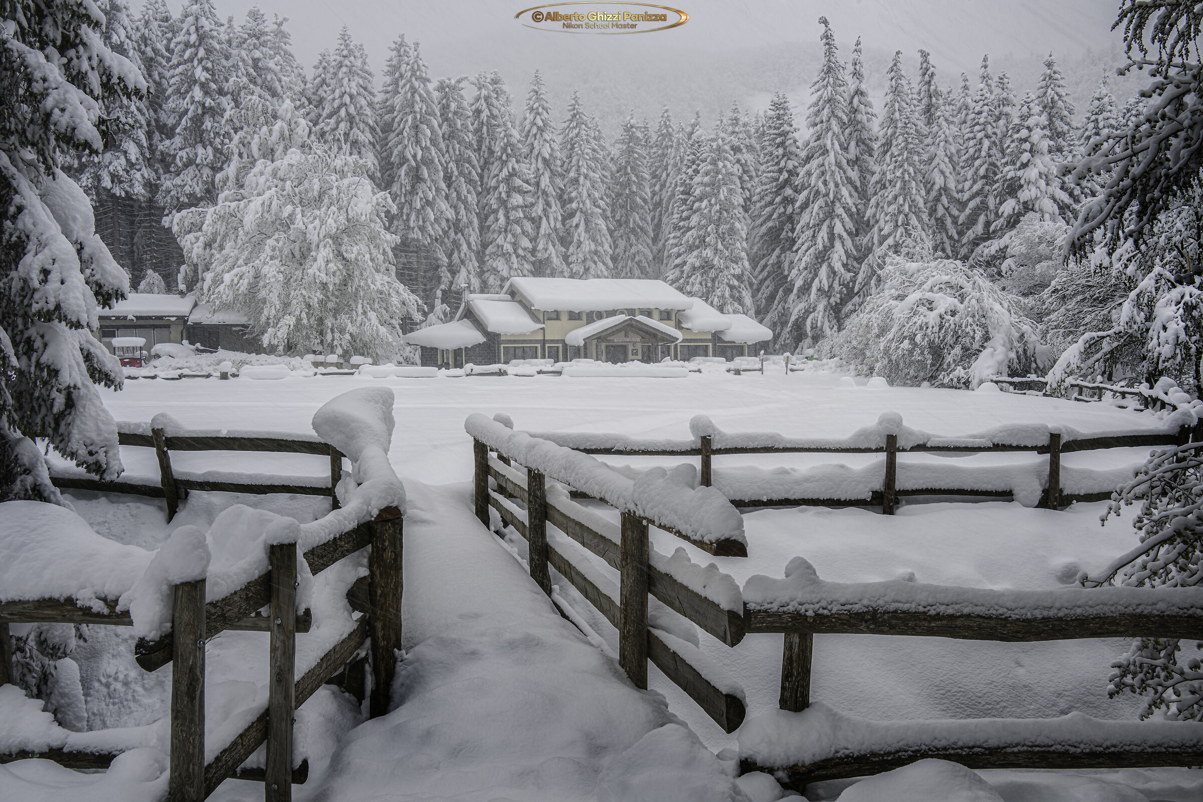 Snowfall at the end of April in Lagdei