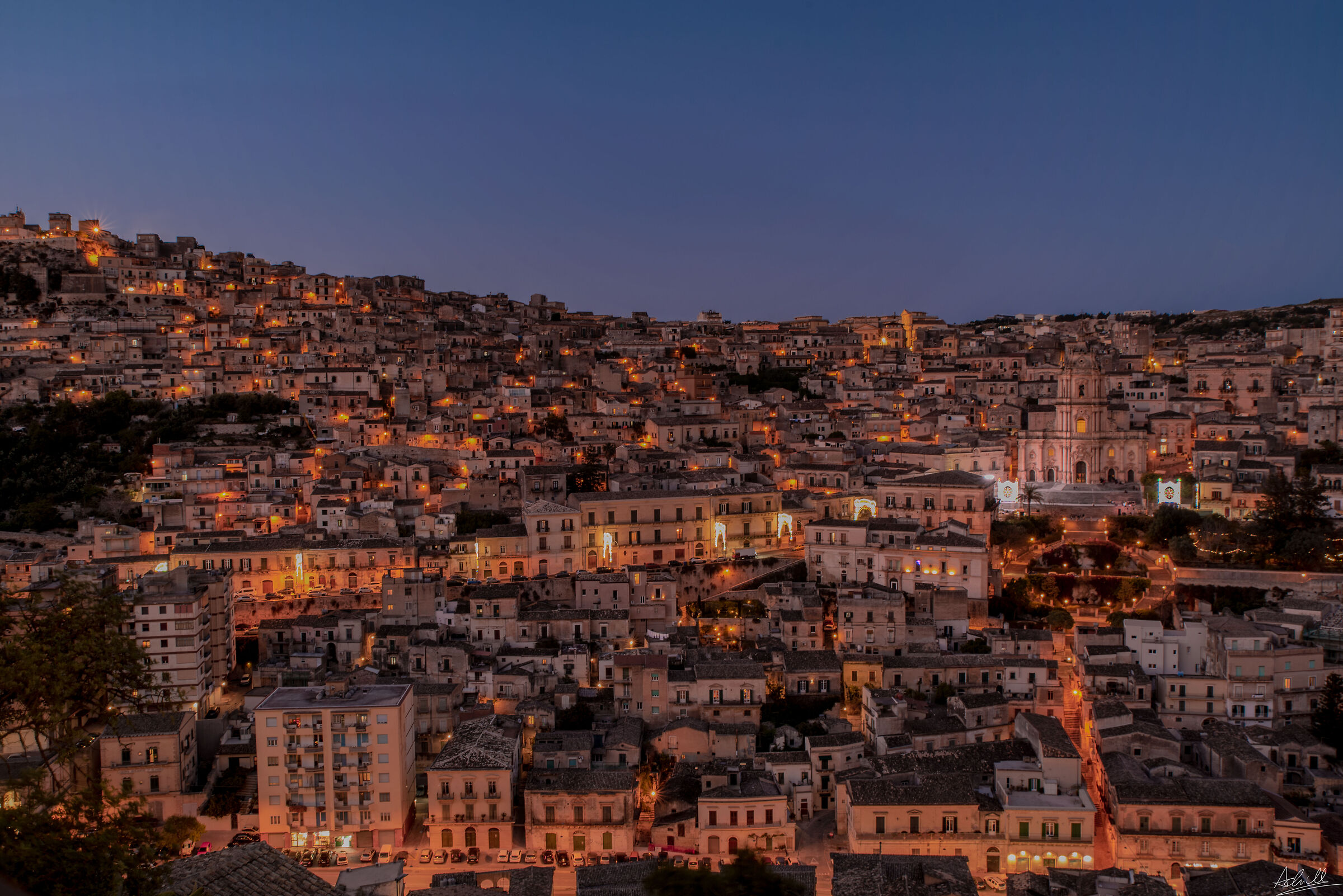 Modica blue hour