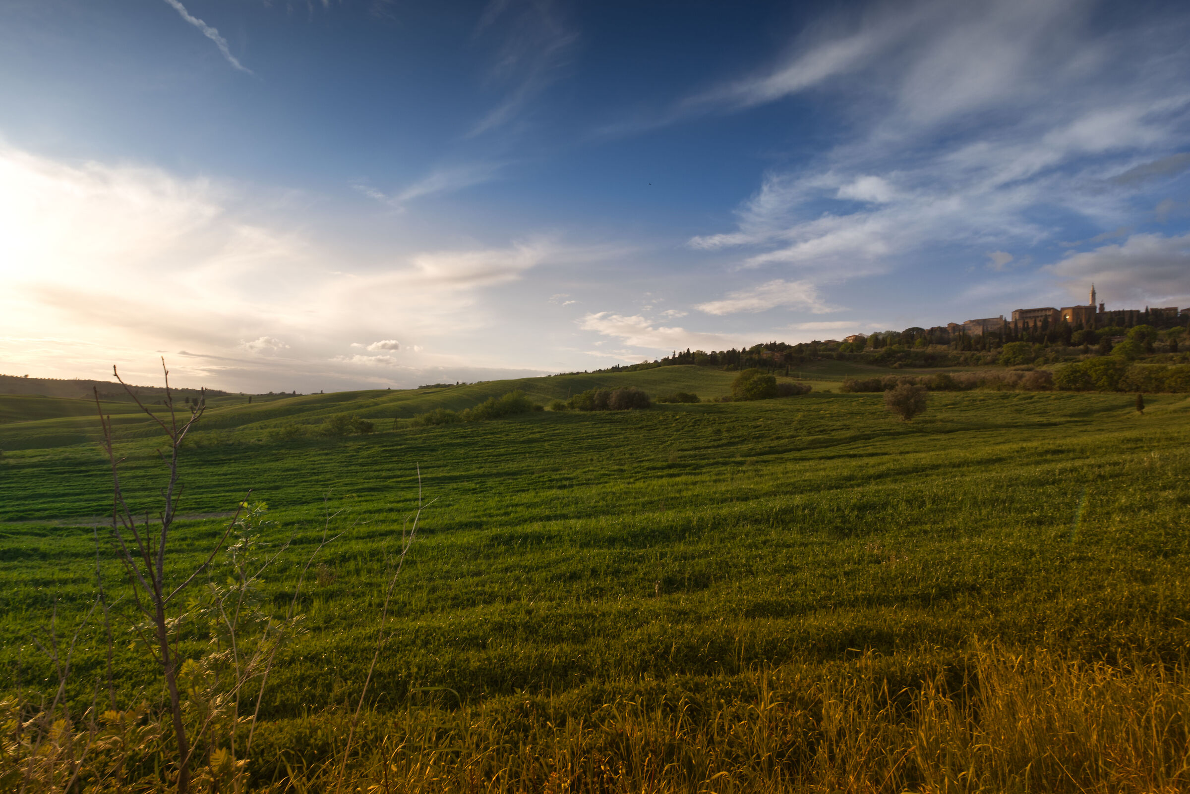 Tramonto su Pienza
