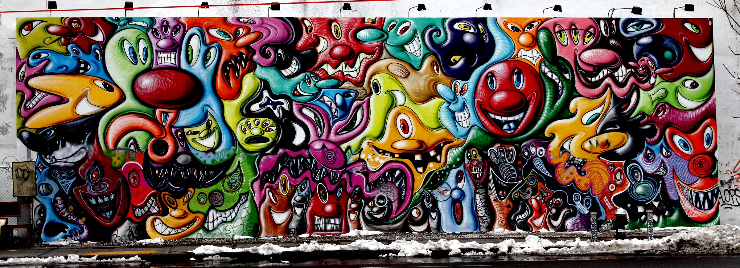 Kenny Scharf Mural in New York City
