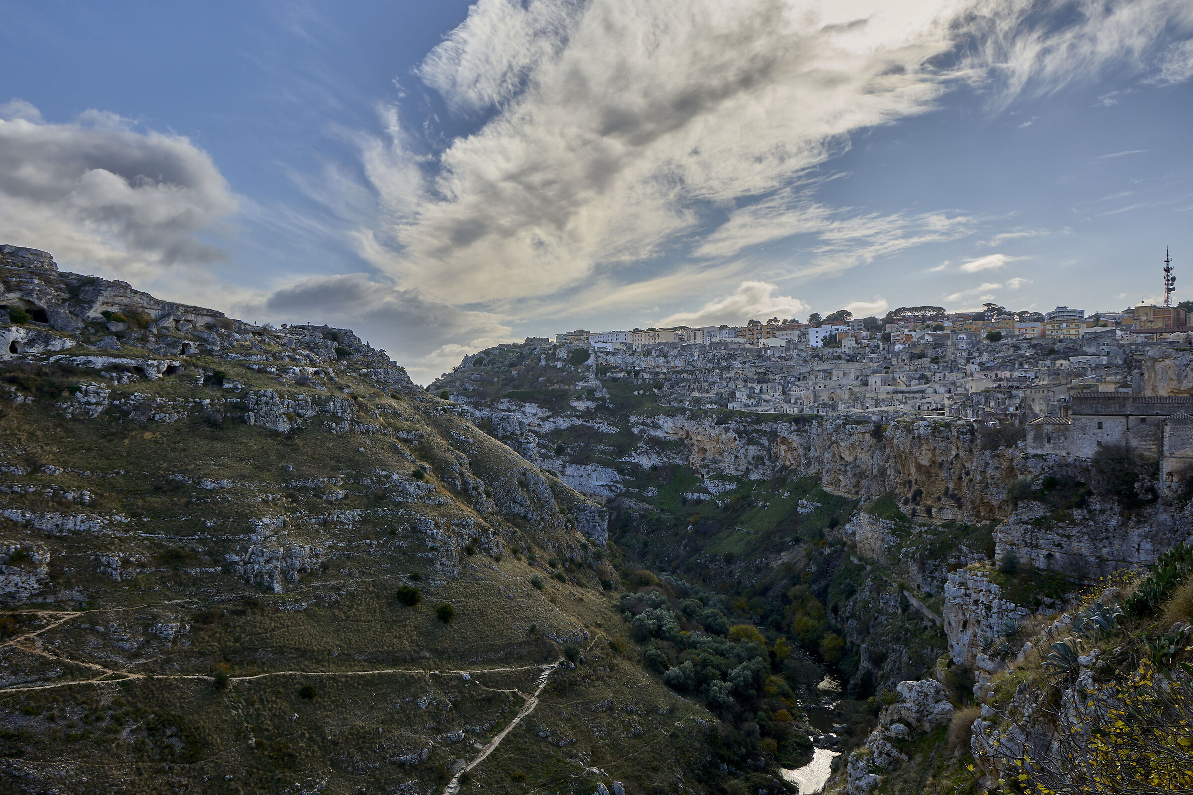 The canyon of Matera