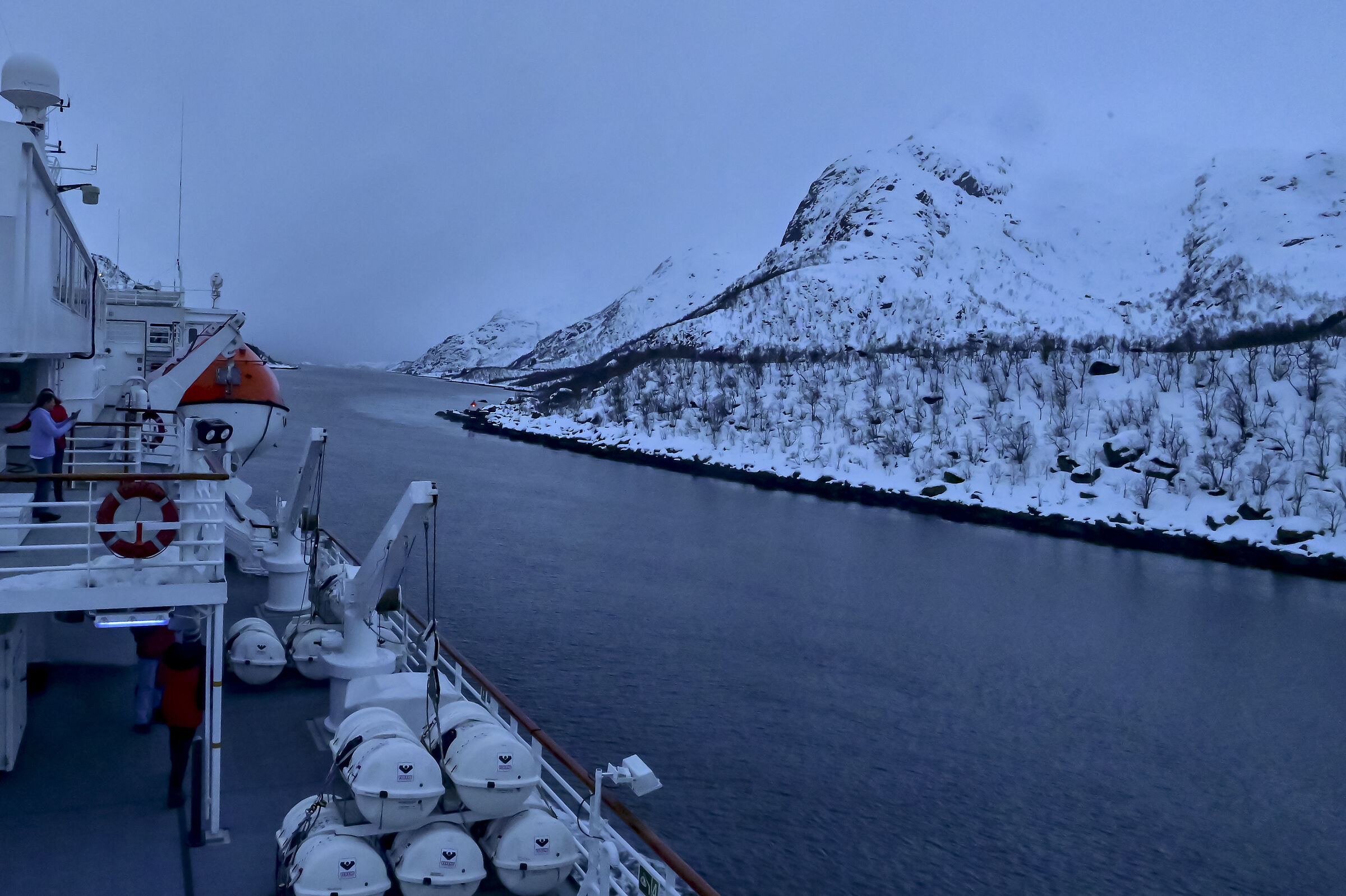 Navigando in un fiordo