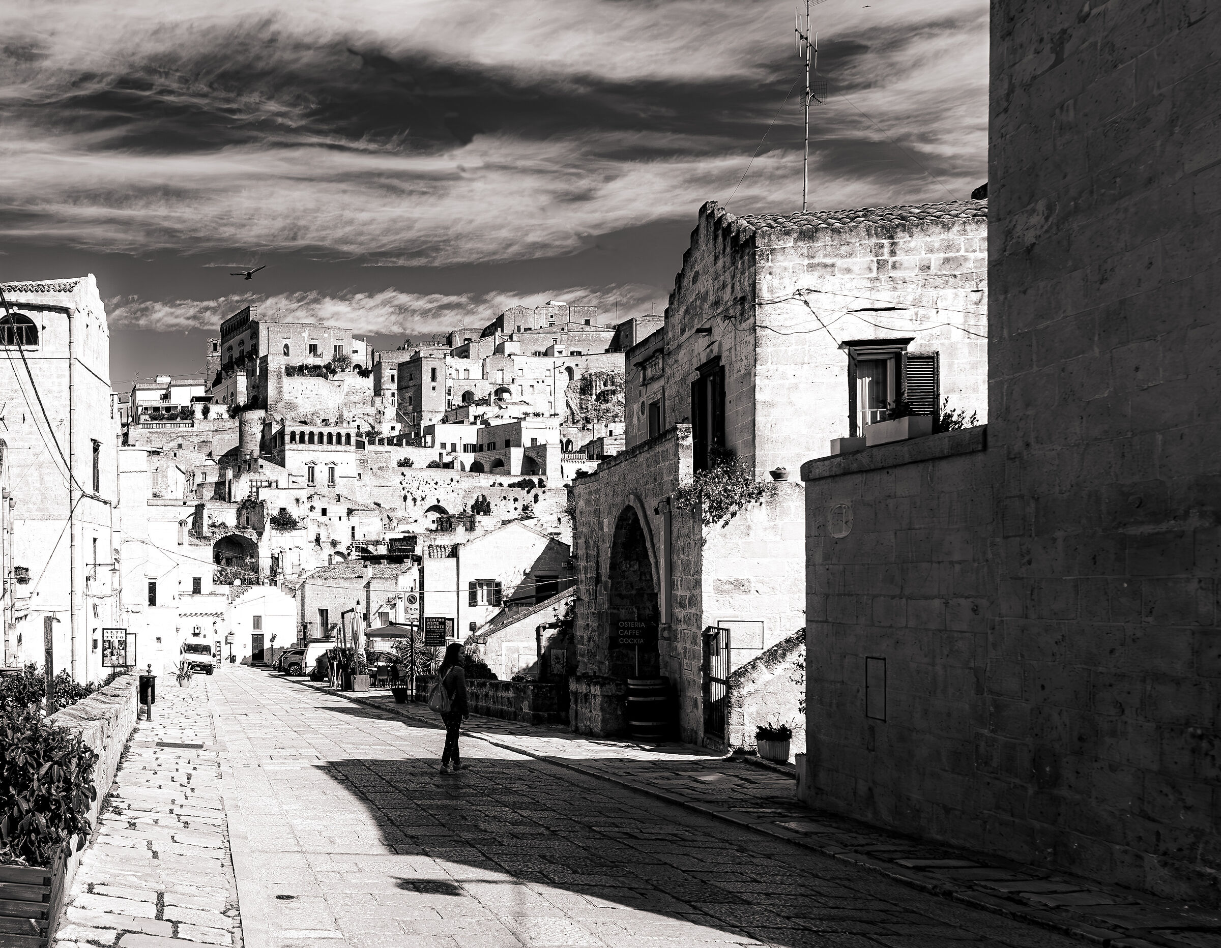matera in bianco e nero