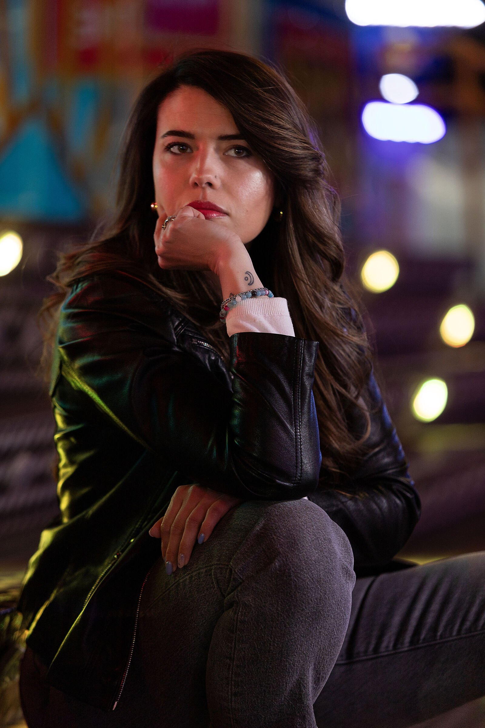 Sara at the rides