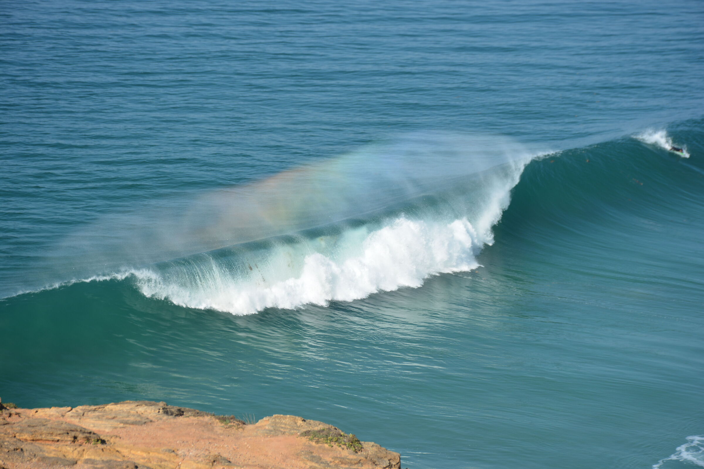 Nazare'... I was hoping for higher waves but nothing