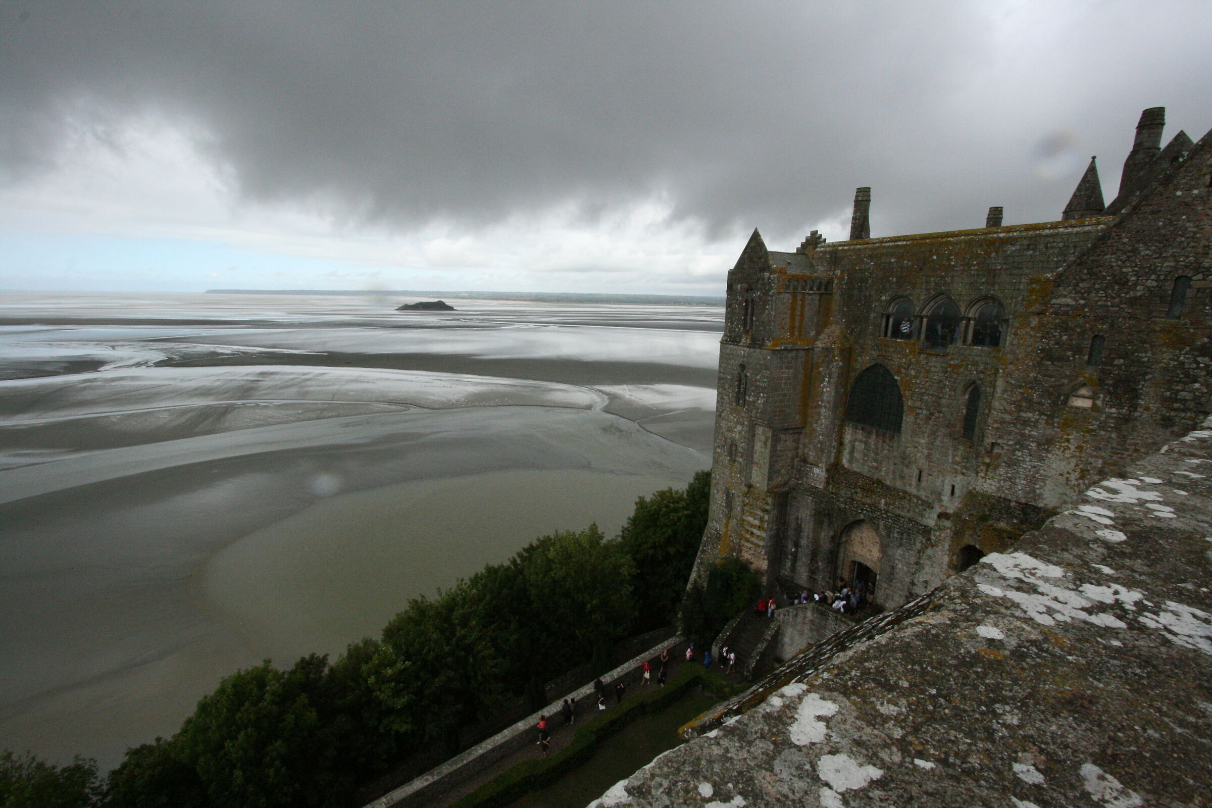 aspettando la marea a Le Mont-Saint-Michel