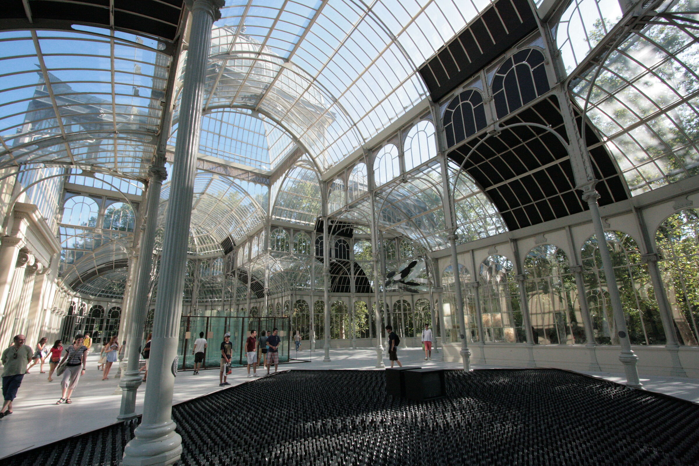 Palacio del cristal en el parque del retiro