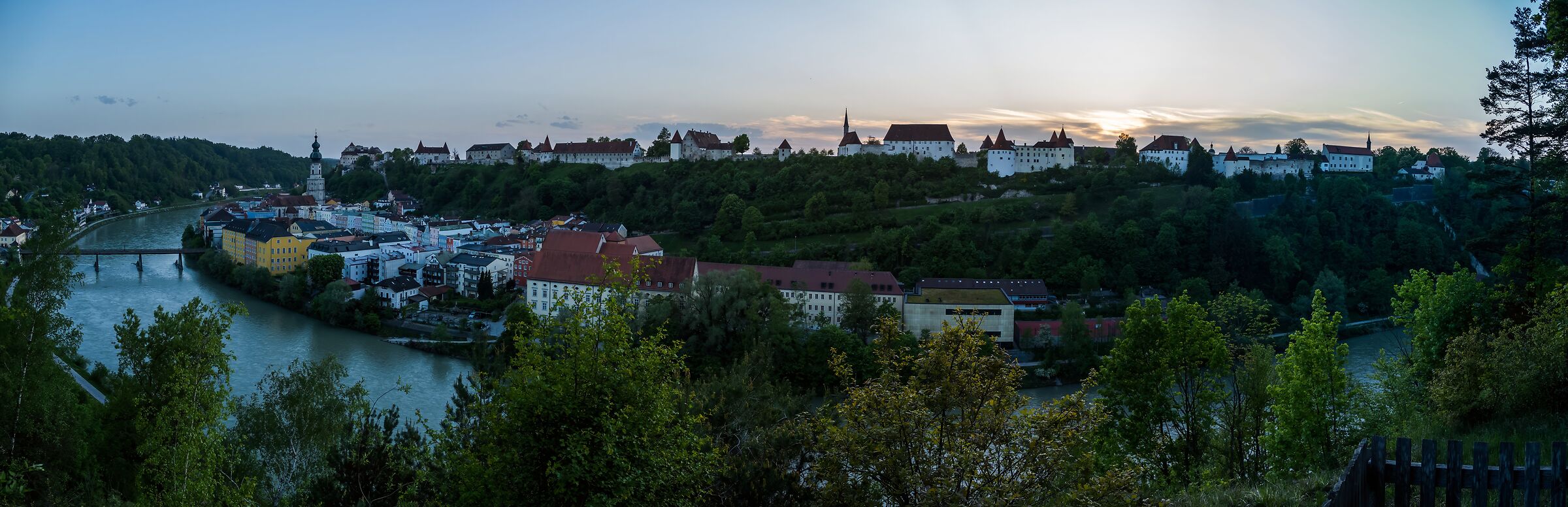 Panorama of Burghausen - Germany