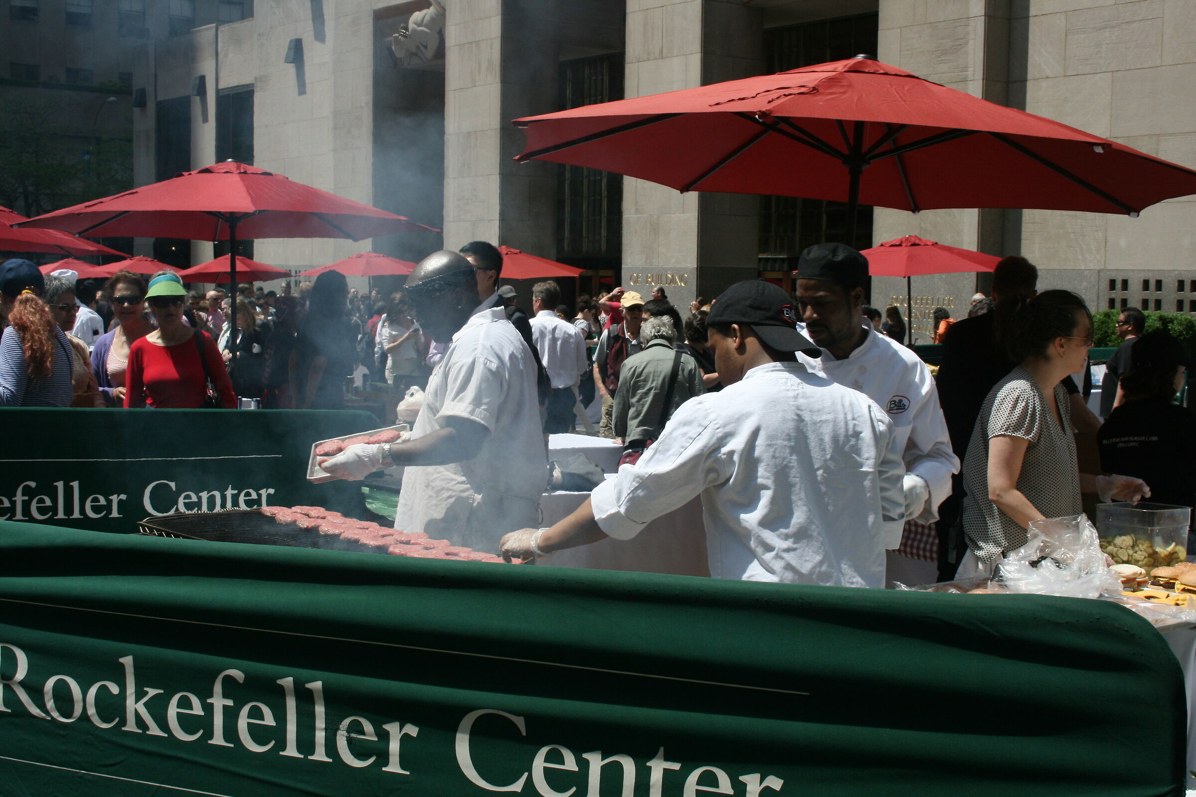 barbecueing al Rockfeller Center