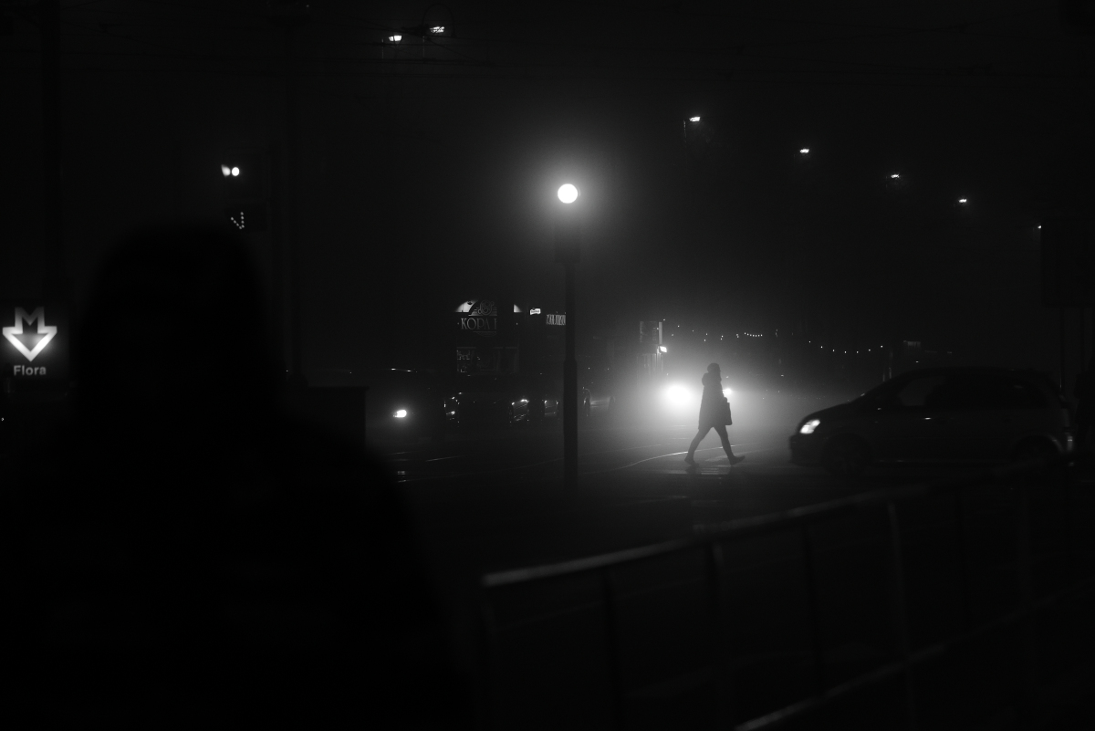 Foggy night in Prague