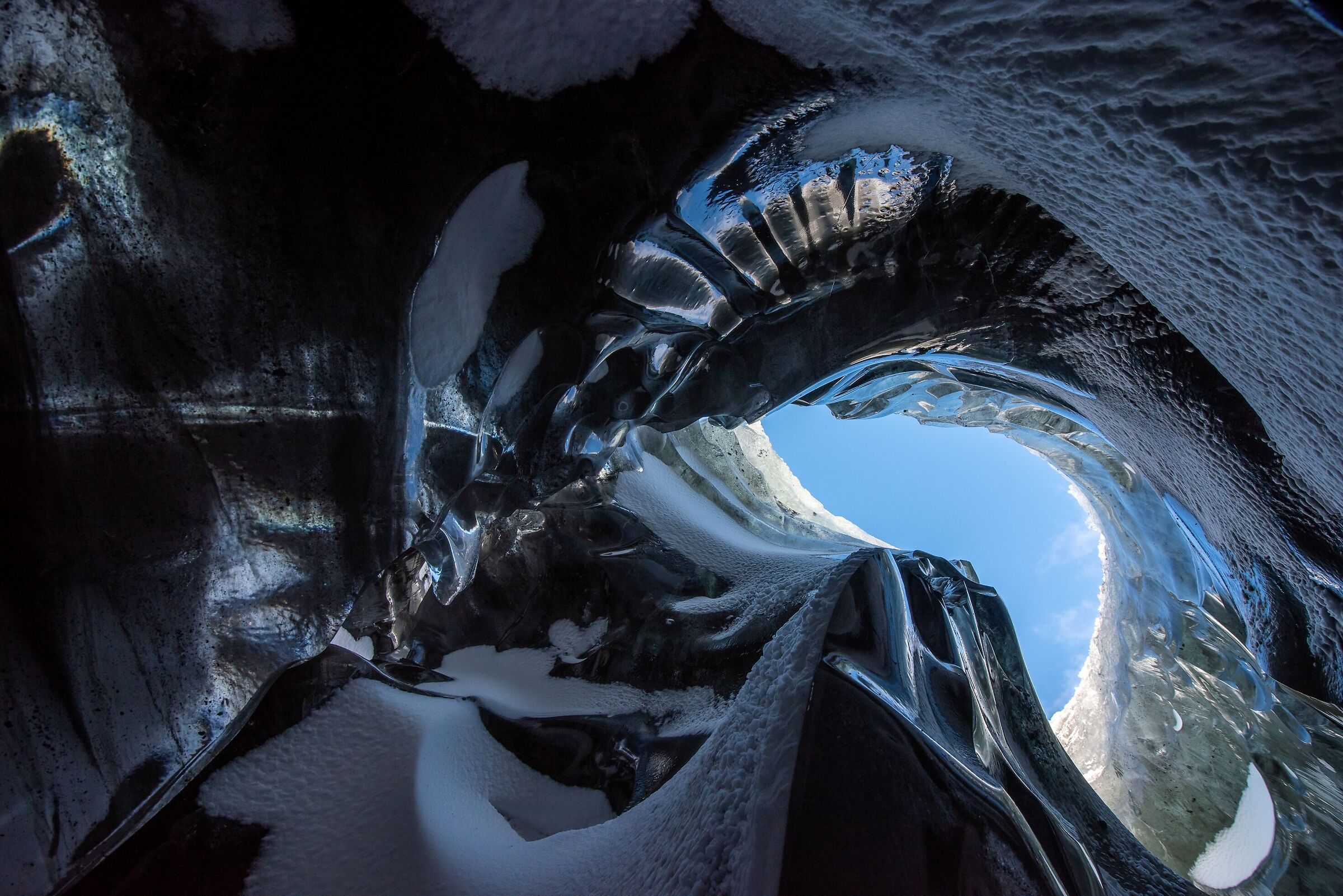In the bowels of Vatnajökull