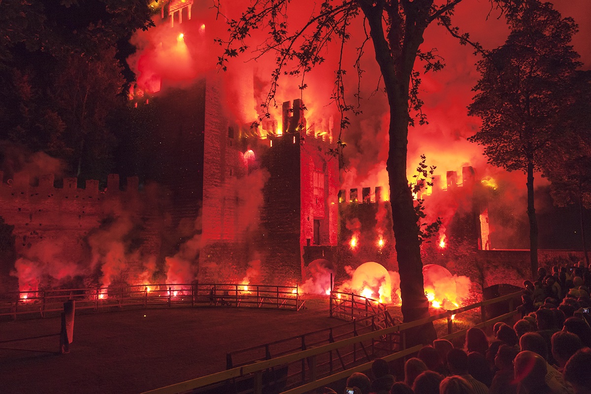 looking at the fire tower ...