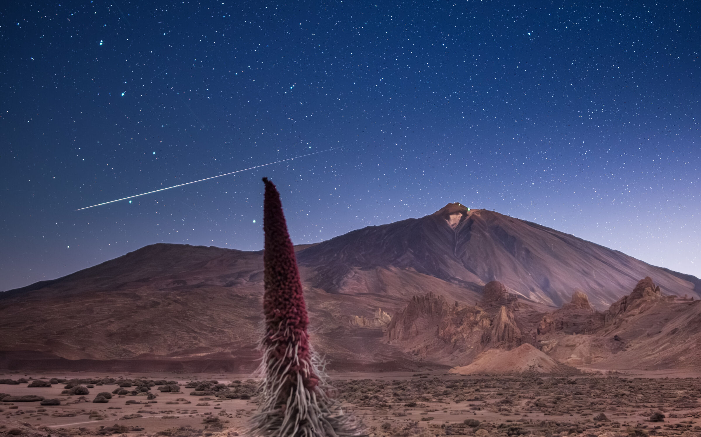 eta.aquaridi meteora sul Teide e sul Tajianste